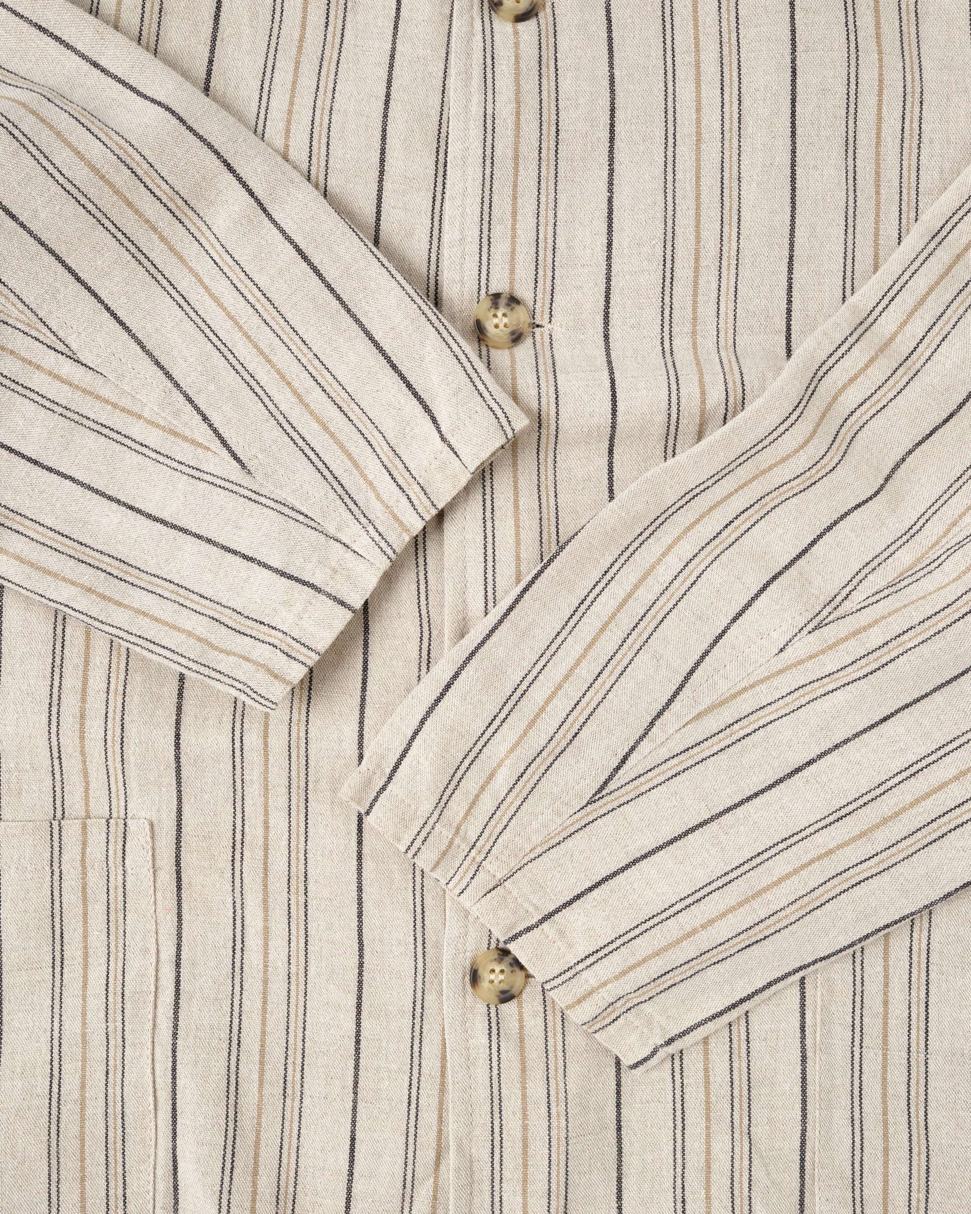 ［~80’s］Old CecilGee Linen Striped Jacket