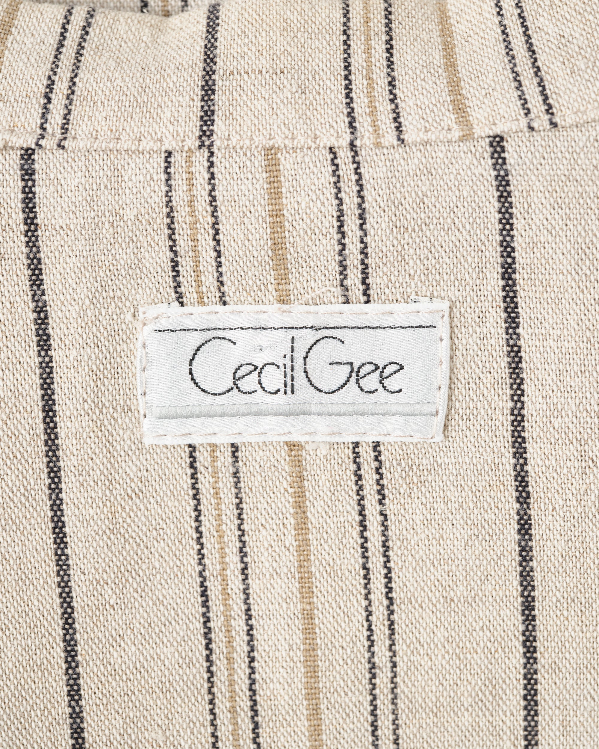 ［~80’s］Old CecilGee Linen Striped Jacket