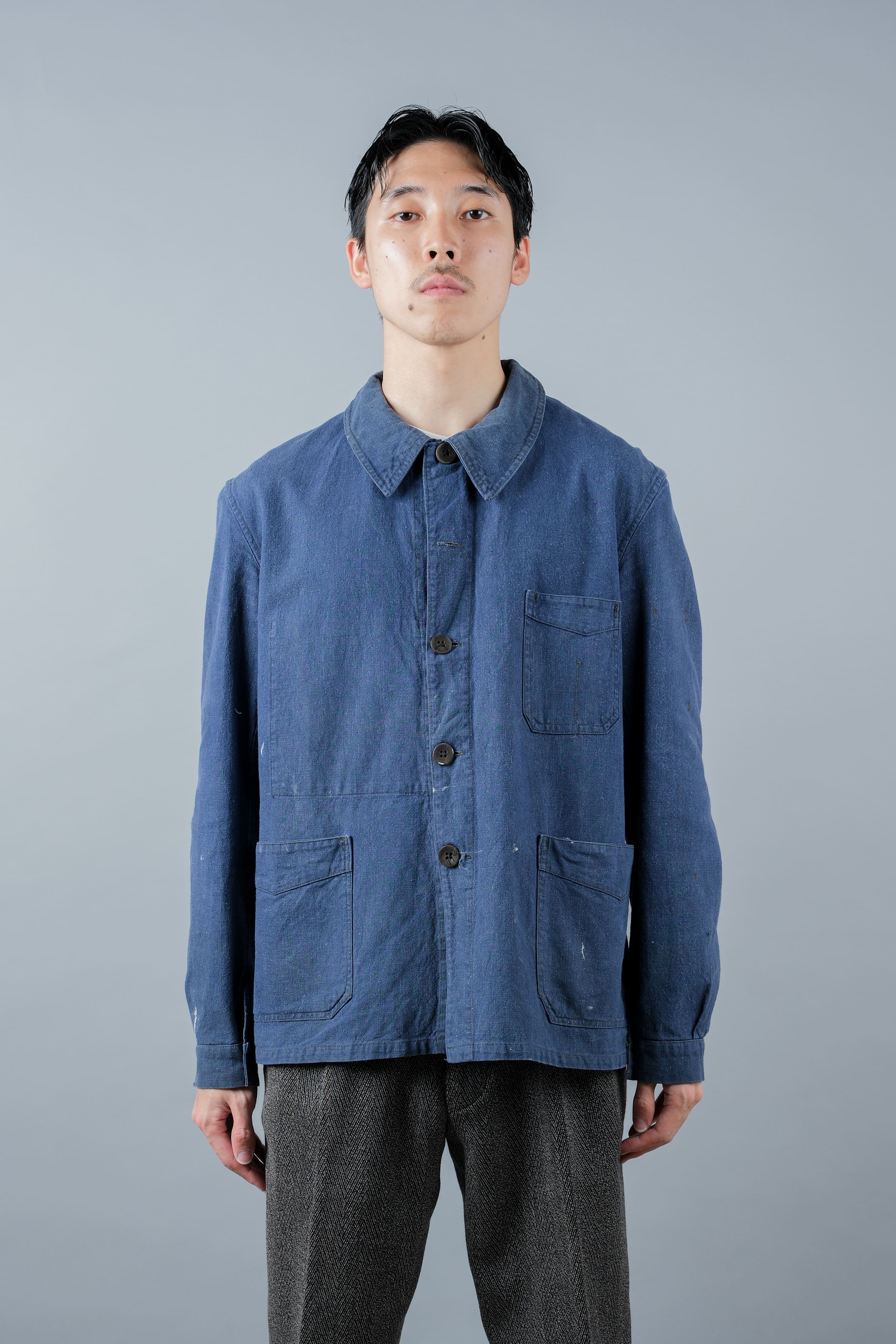 [~ 40's] French Vintage Indigo Metis Work Jacket