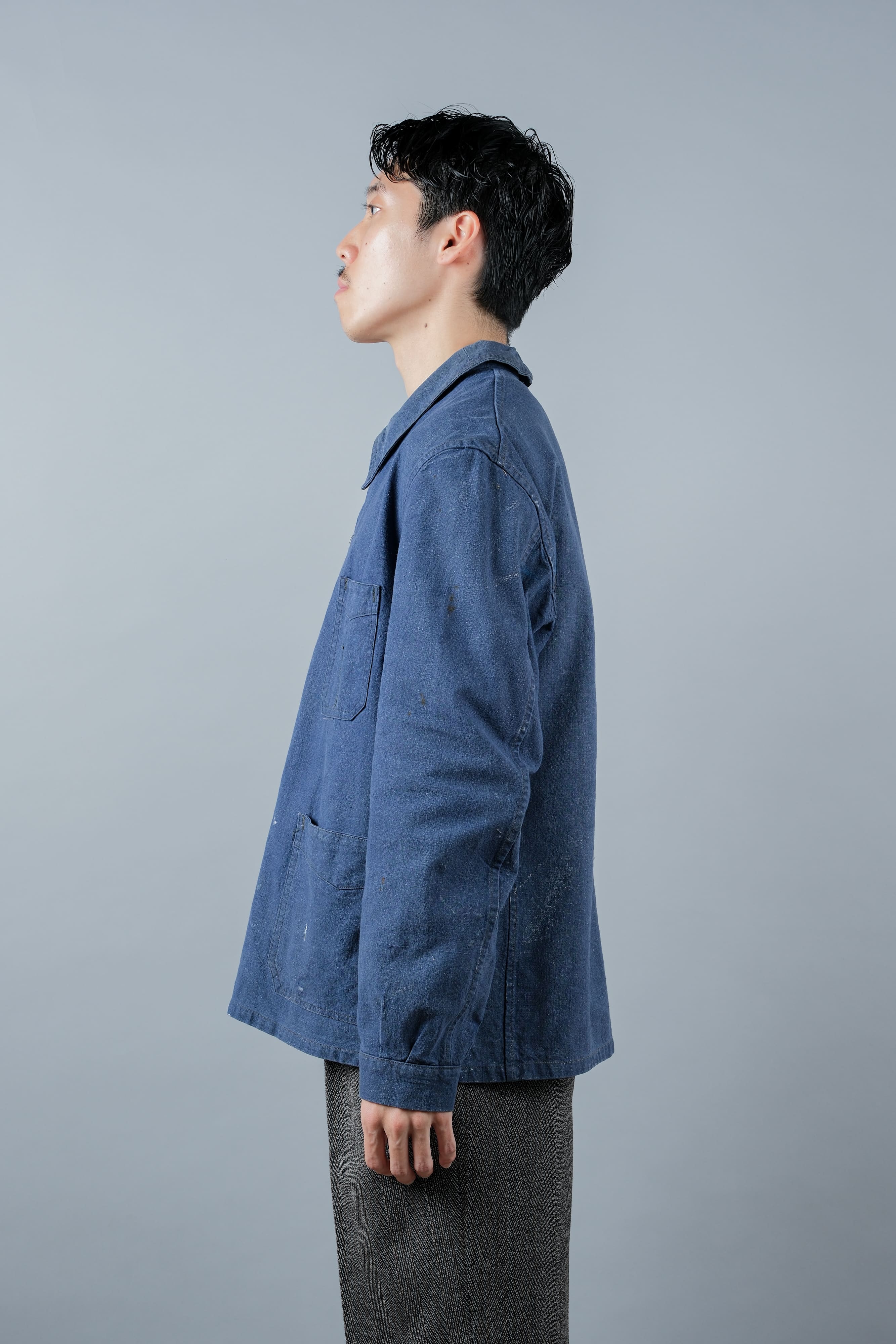 [~ 40's] French Vintage Indigo Metis Work Jacket