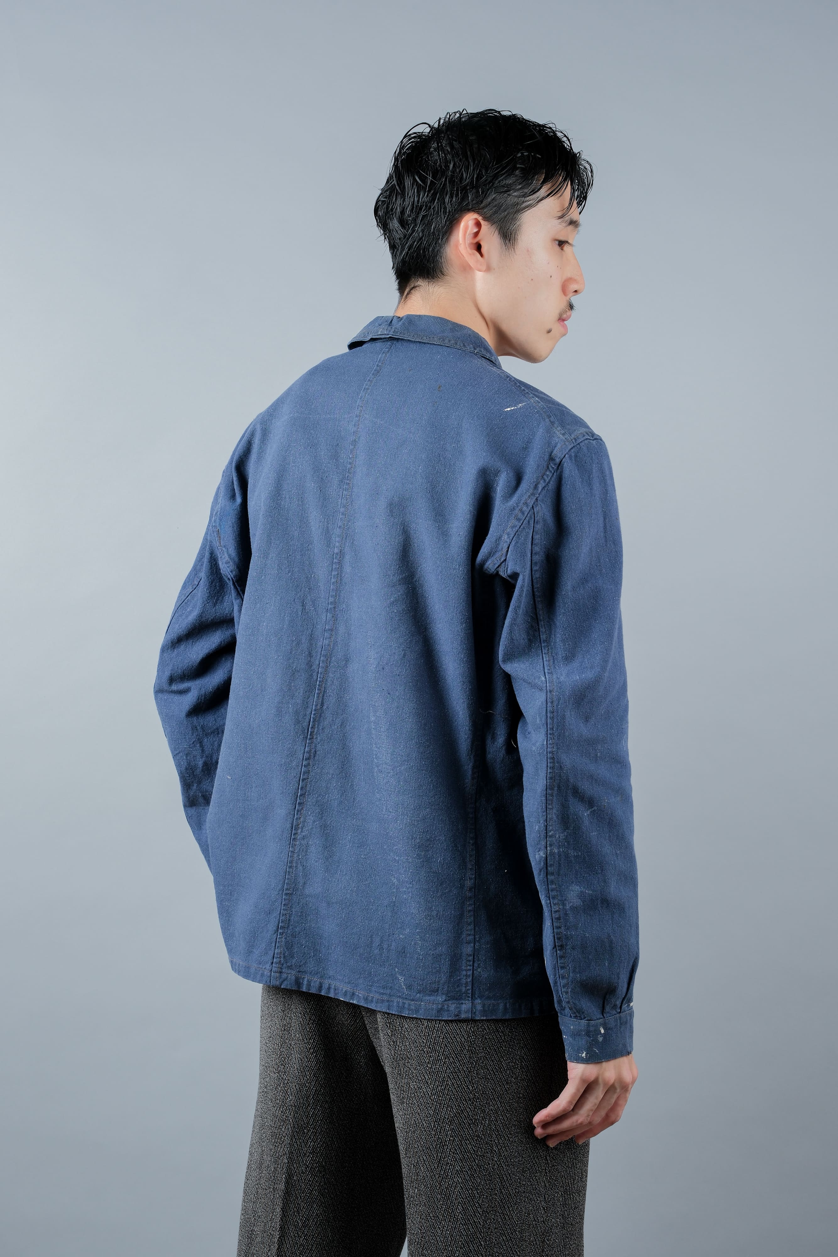 [~ 40's] French Vintage Indigo Metis Work Jacket