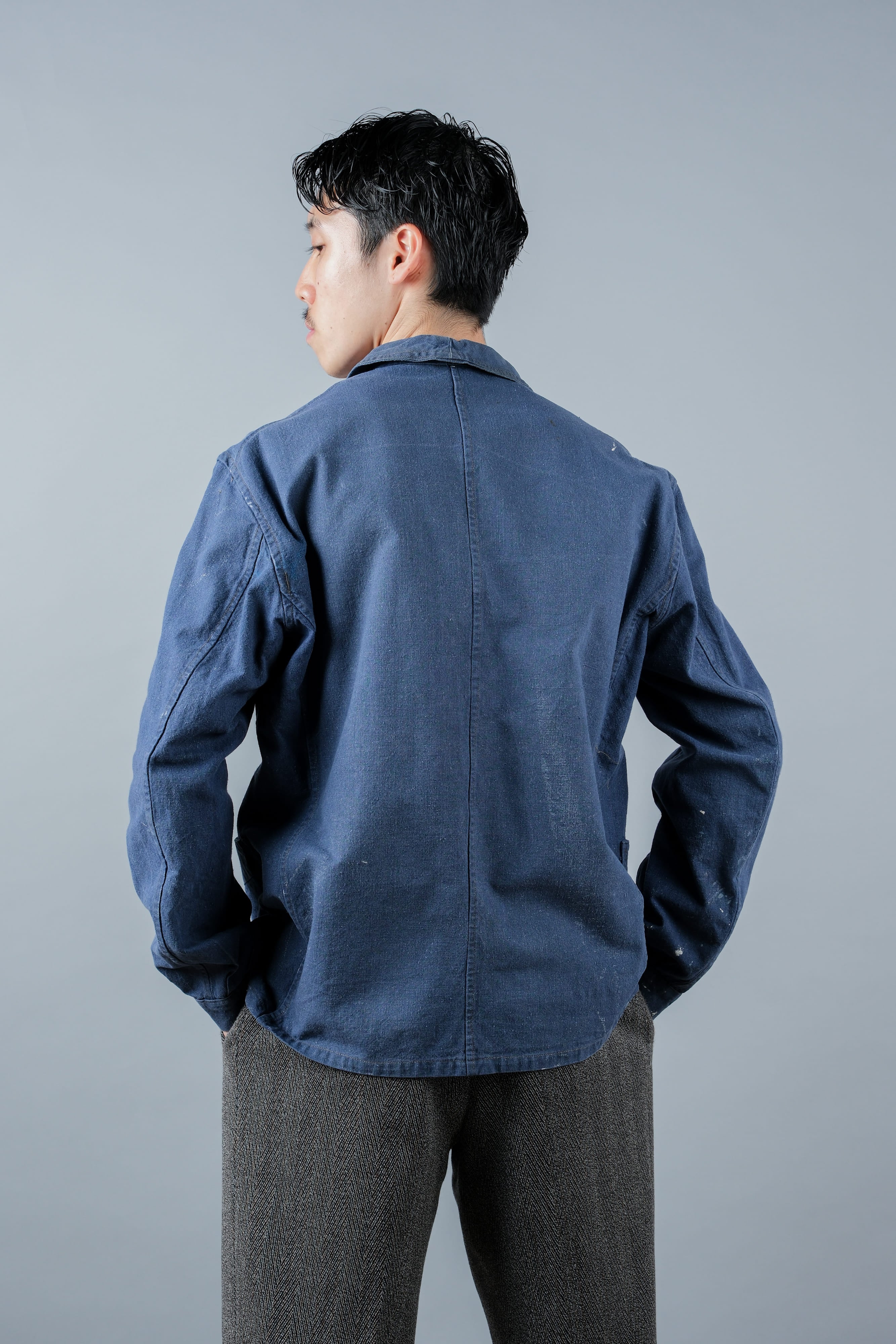 [~ 40's] French Vintage Indigo Metis Work Jacket