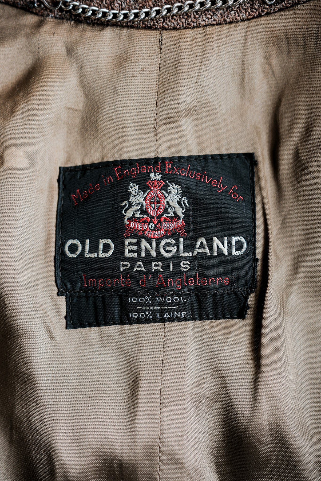 ［~90's］OLD ENGLAND PARIS Single Raglan Wool Balmacaan Coat