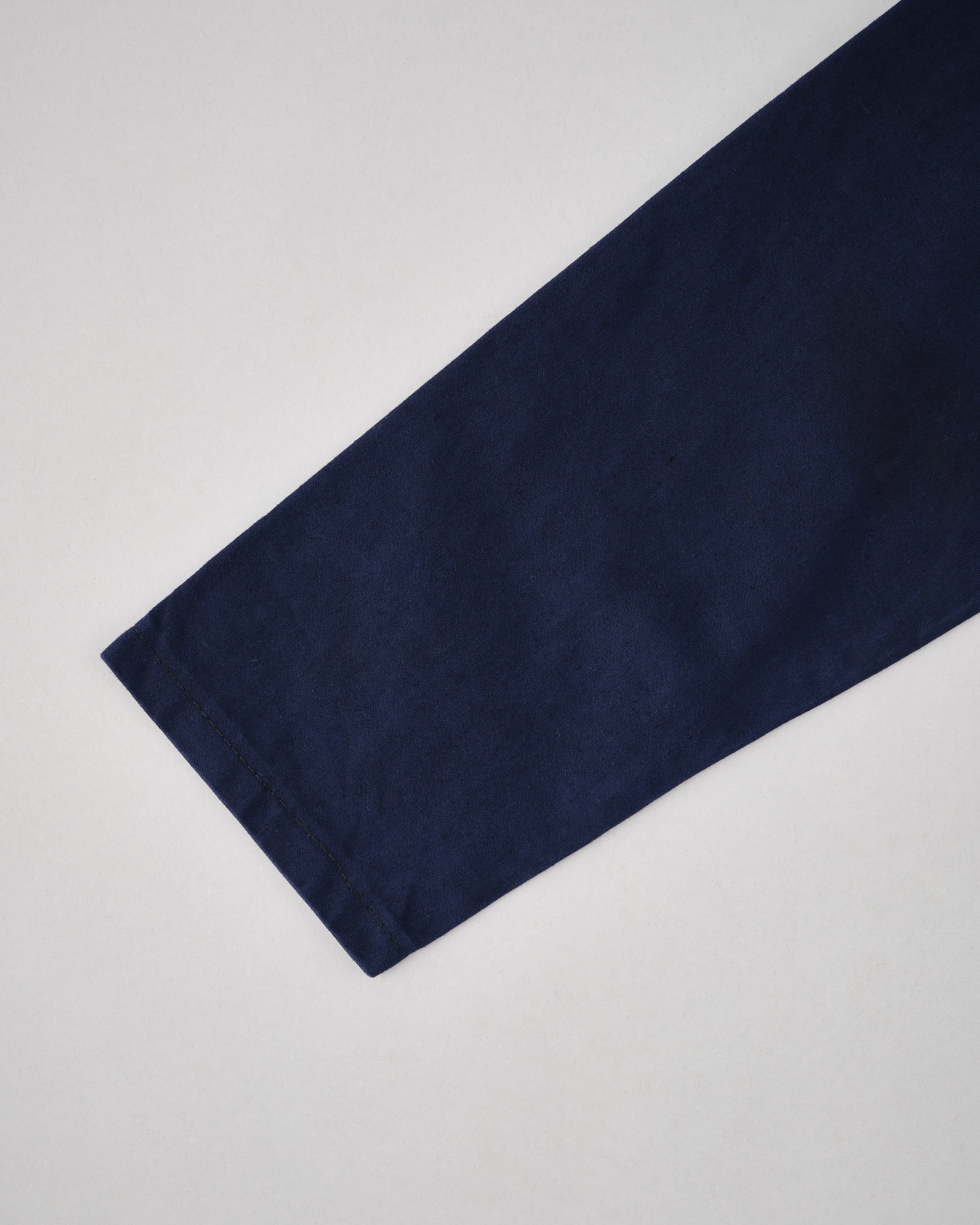 [~70's] Italian Navy Blue Moleskin Work Smock Size.3
