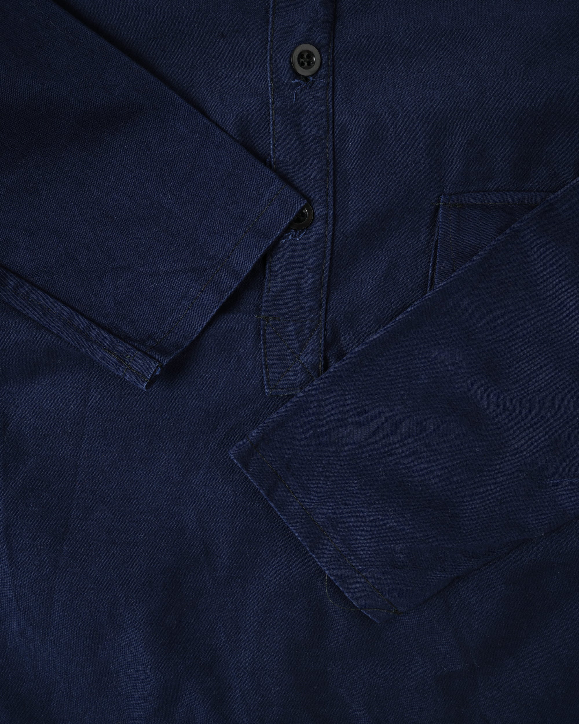 【~70's】Italian Navy Blue Moleskin Work Smock Size.3