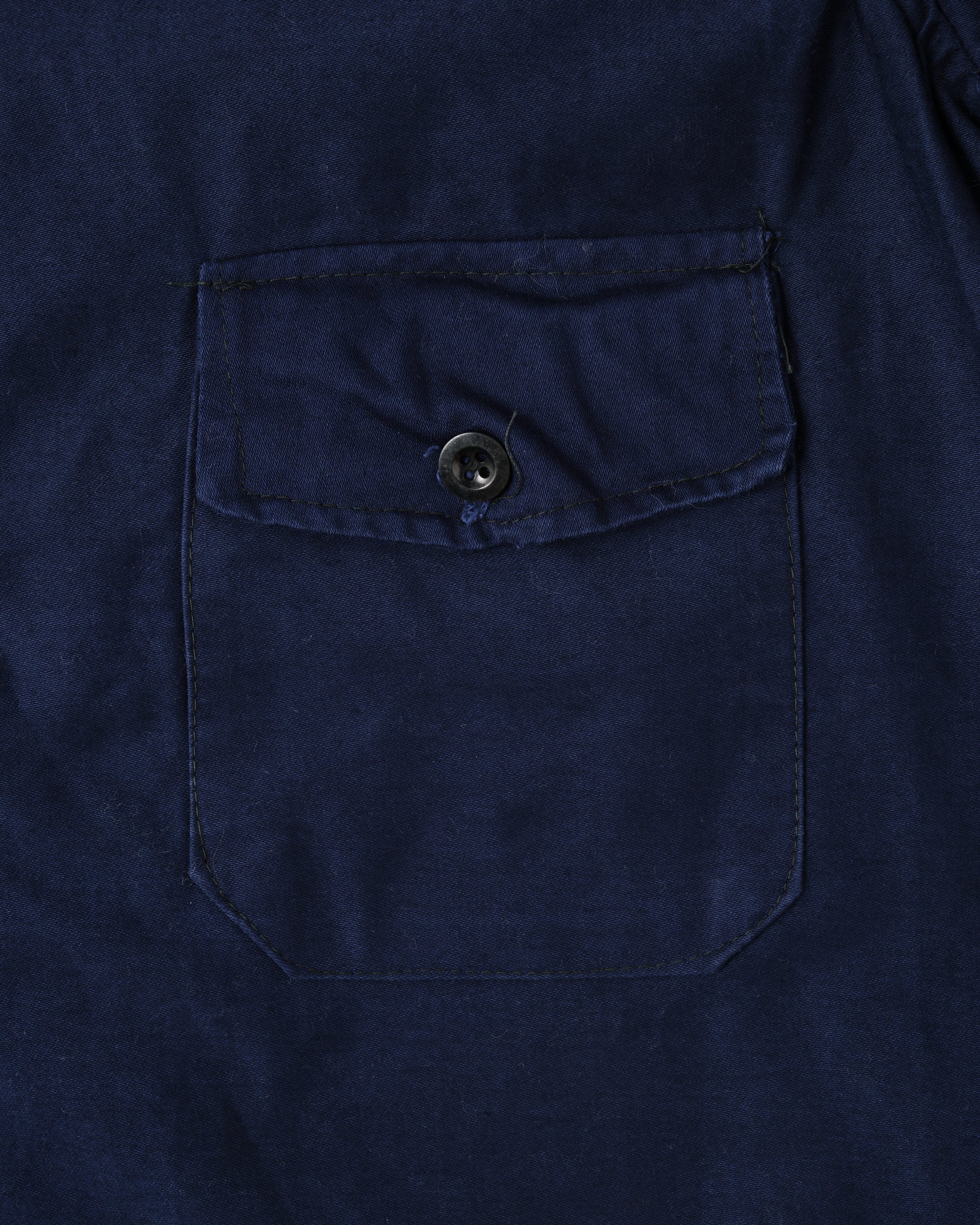 【~70's】Italian Navy Blue Moleskin Work Smock Size.3