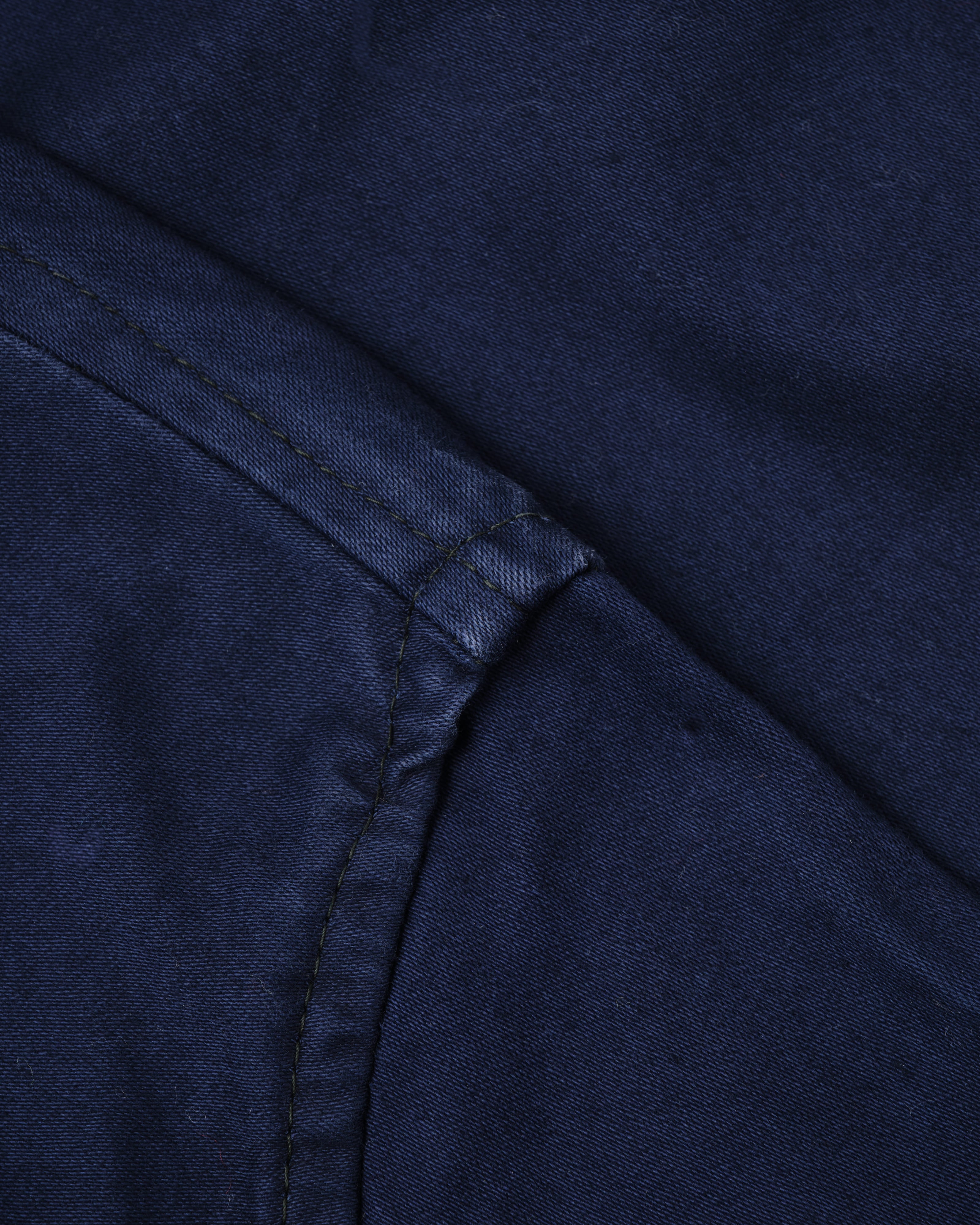 [~70's] Italian Navy Blue Moleskin Work Smock Size.3