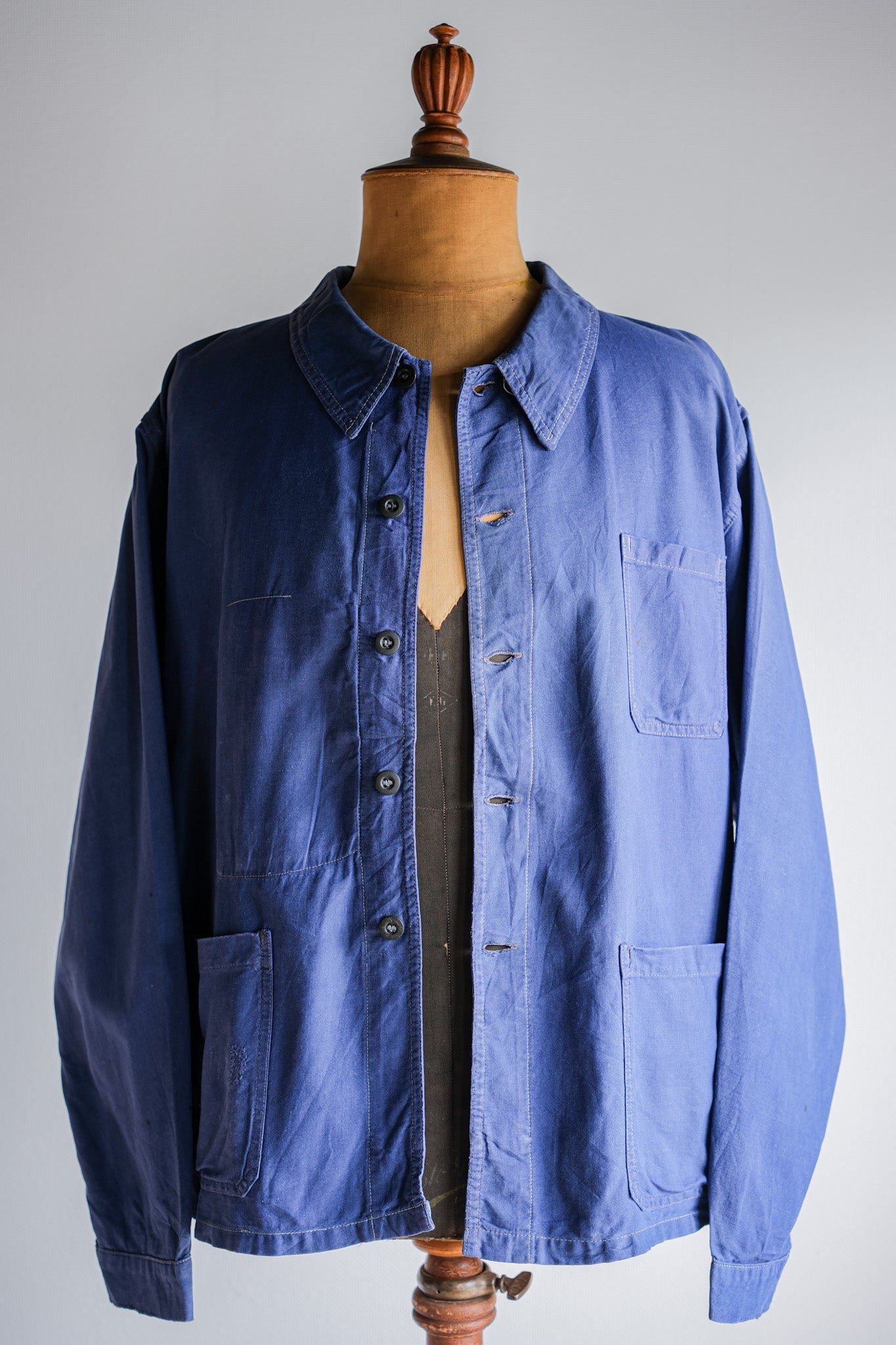 【~50's】French Vintage Blue Metis Work Jacket