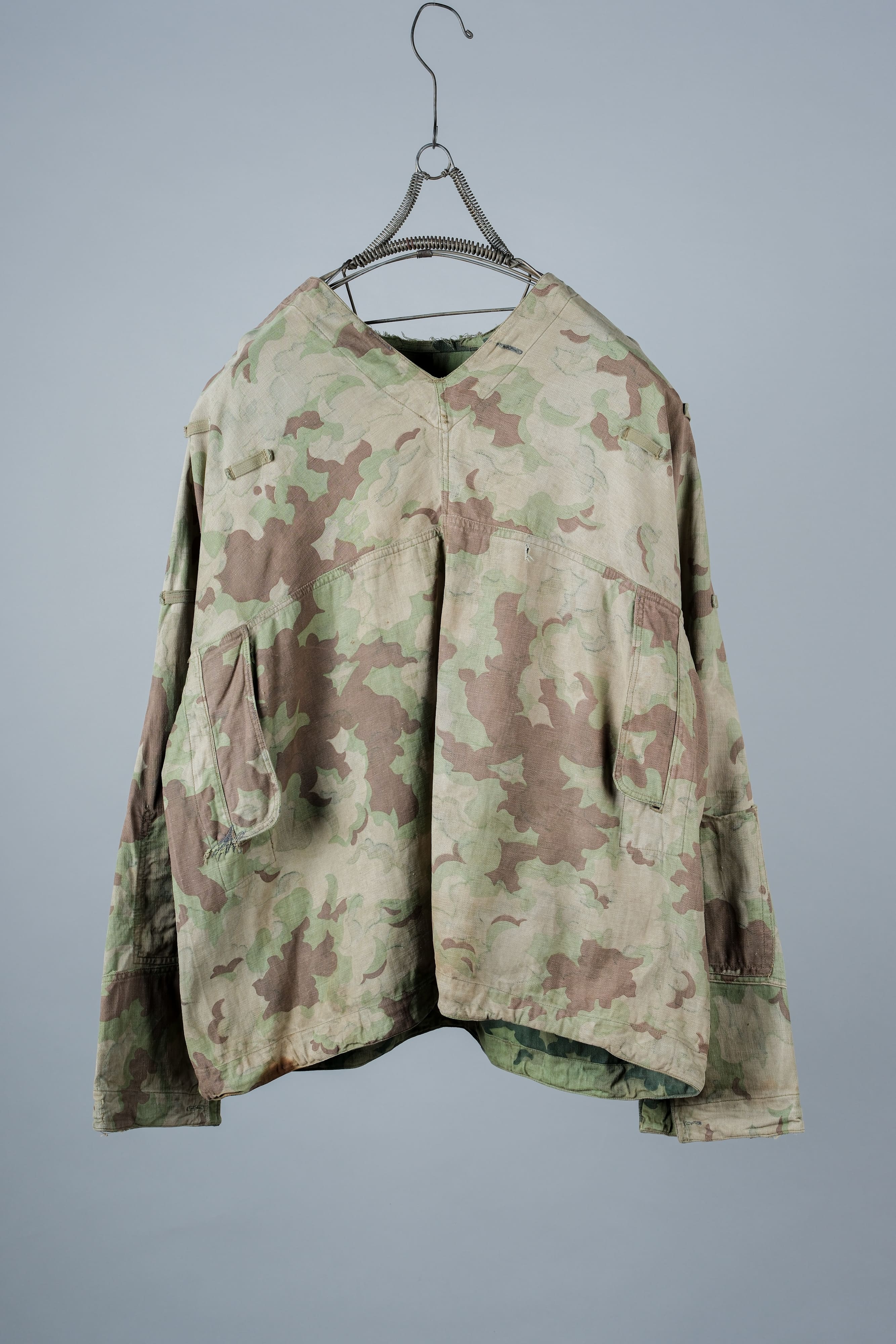 [~ 50's] CLOUFS DE L'ARMÉS TCÉCHOSLOVAKIENNE CAMOUFLAGE SMOCH RÉVERSIBLE "MODIFIÉ"