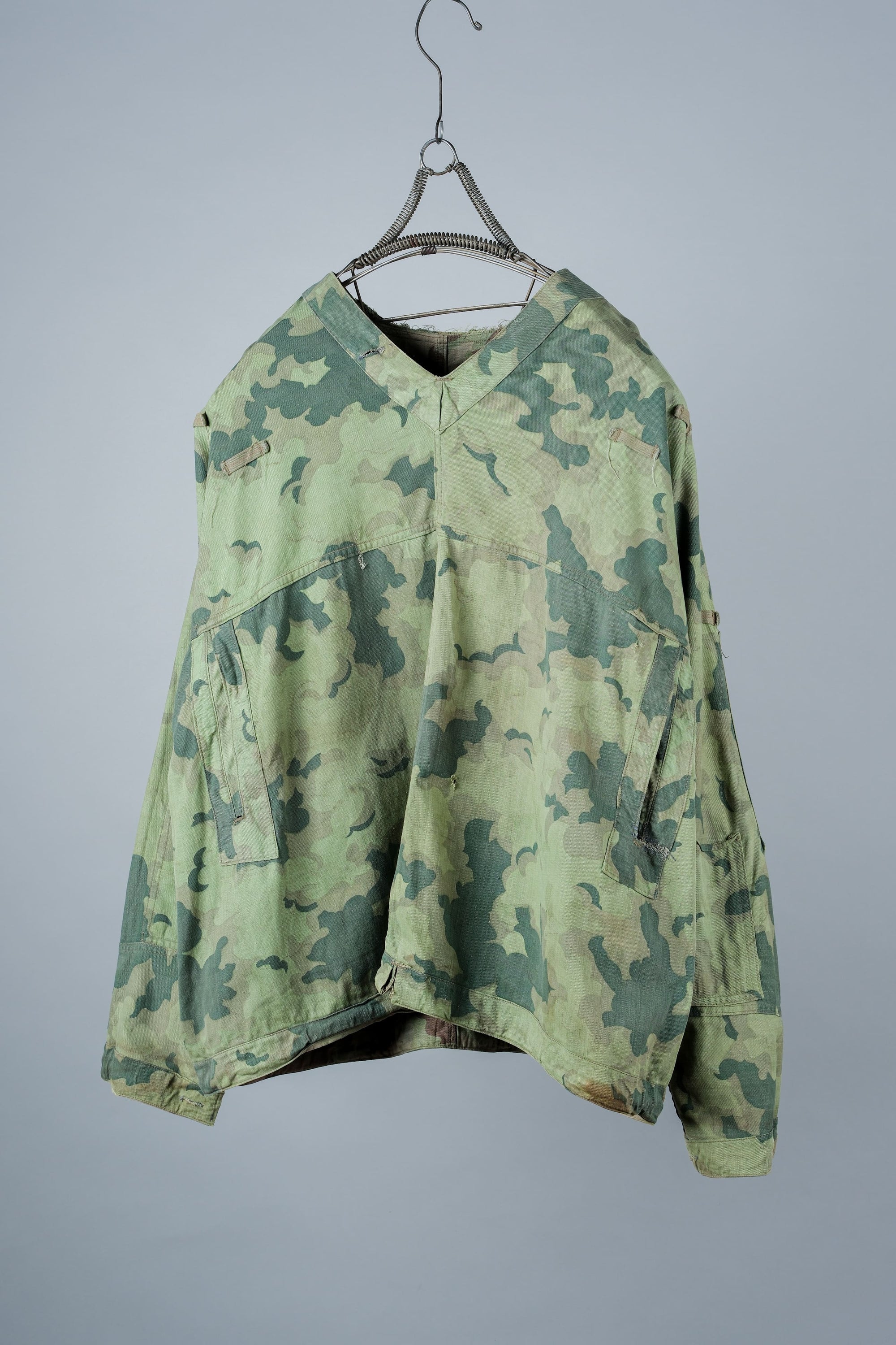 【~50's】Czechoslovakian Army Clouds Camouflage Reversible Smock "Modified"