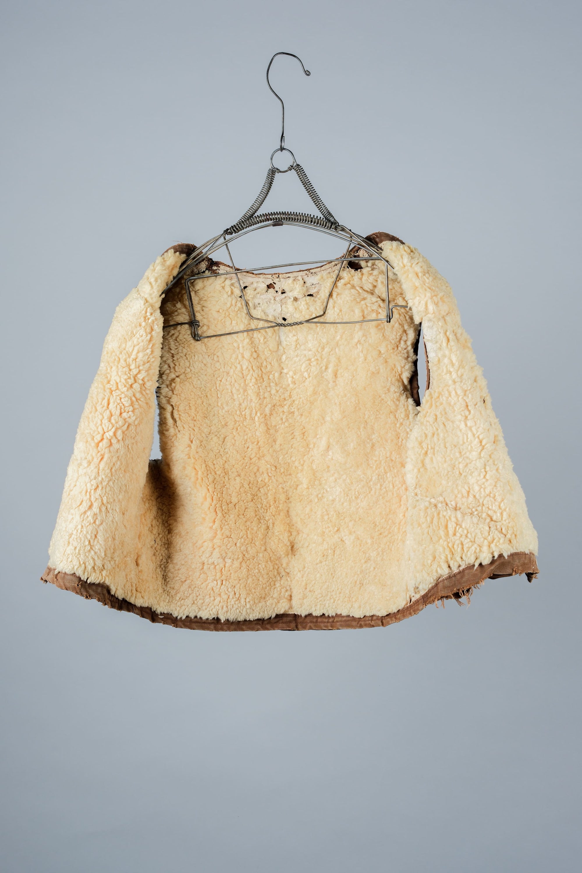 ［~40's］WWⅡ French Resistance Cotton Canvas Fur Lined Winter Vest