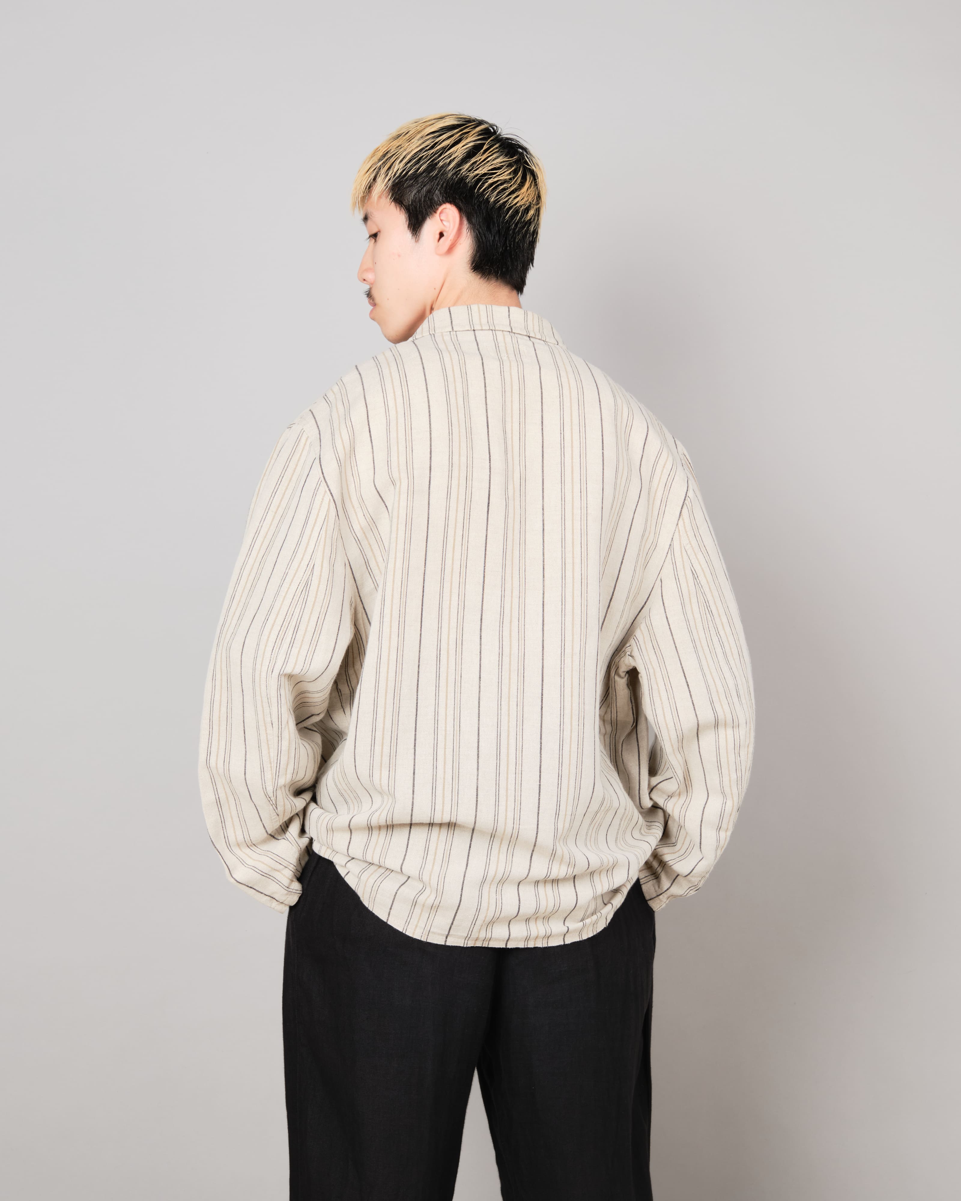 [~80's] Old CecilGee Linen Striped Jacket