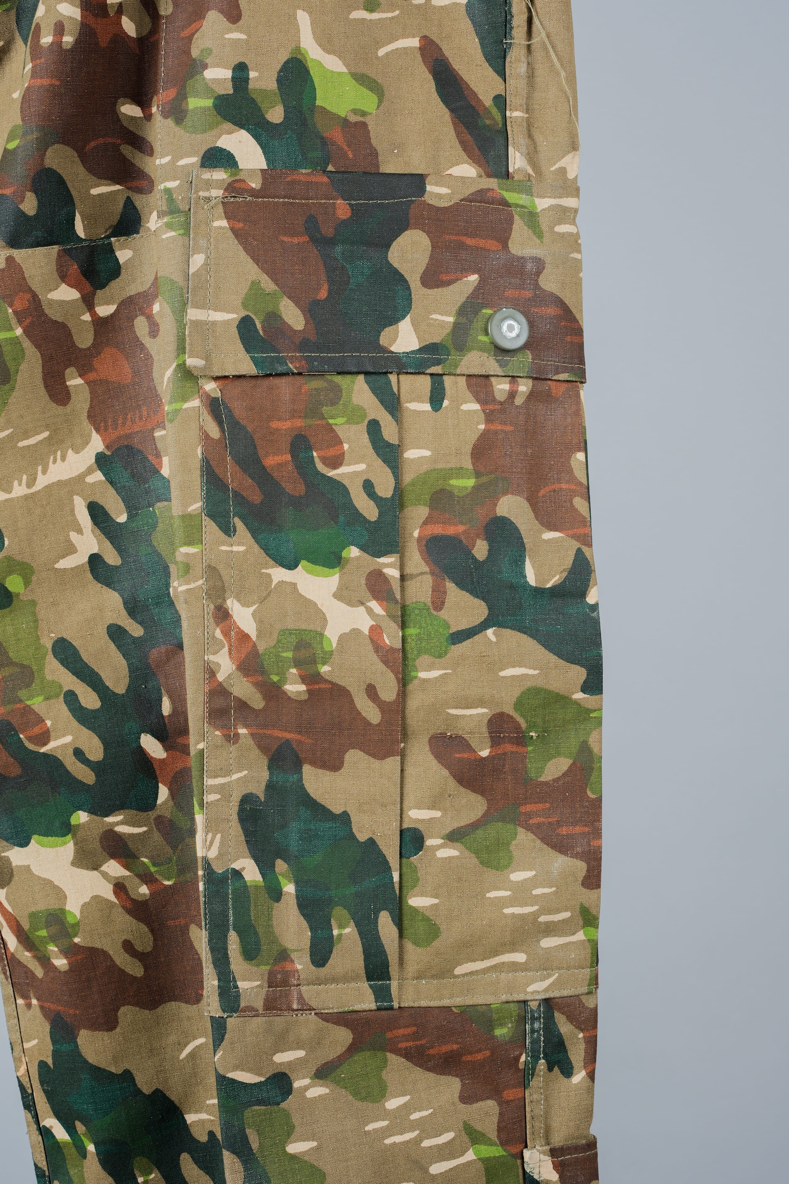 [~ 60's] Armée espagnole AMOEBA MOEBA Camouflage Paratrooper Taille des pantalons.2