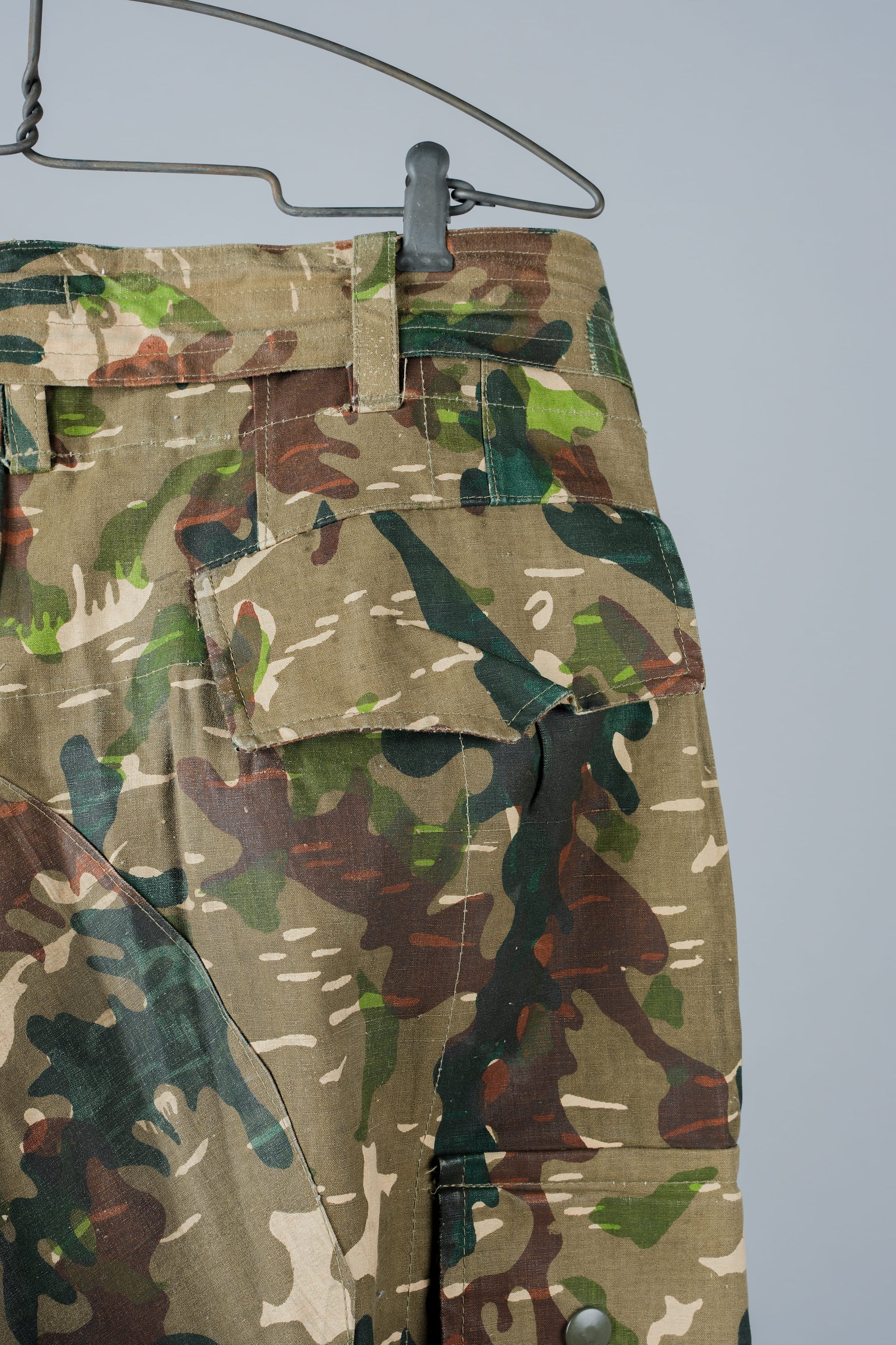 ［~60's］Spanish Army Brown Amoeba Camouflage Paratrooper Trousers Size.2