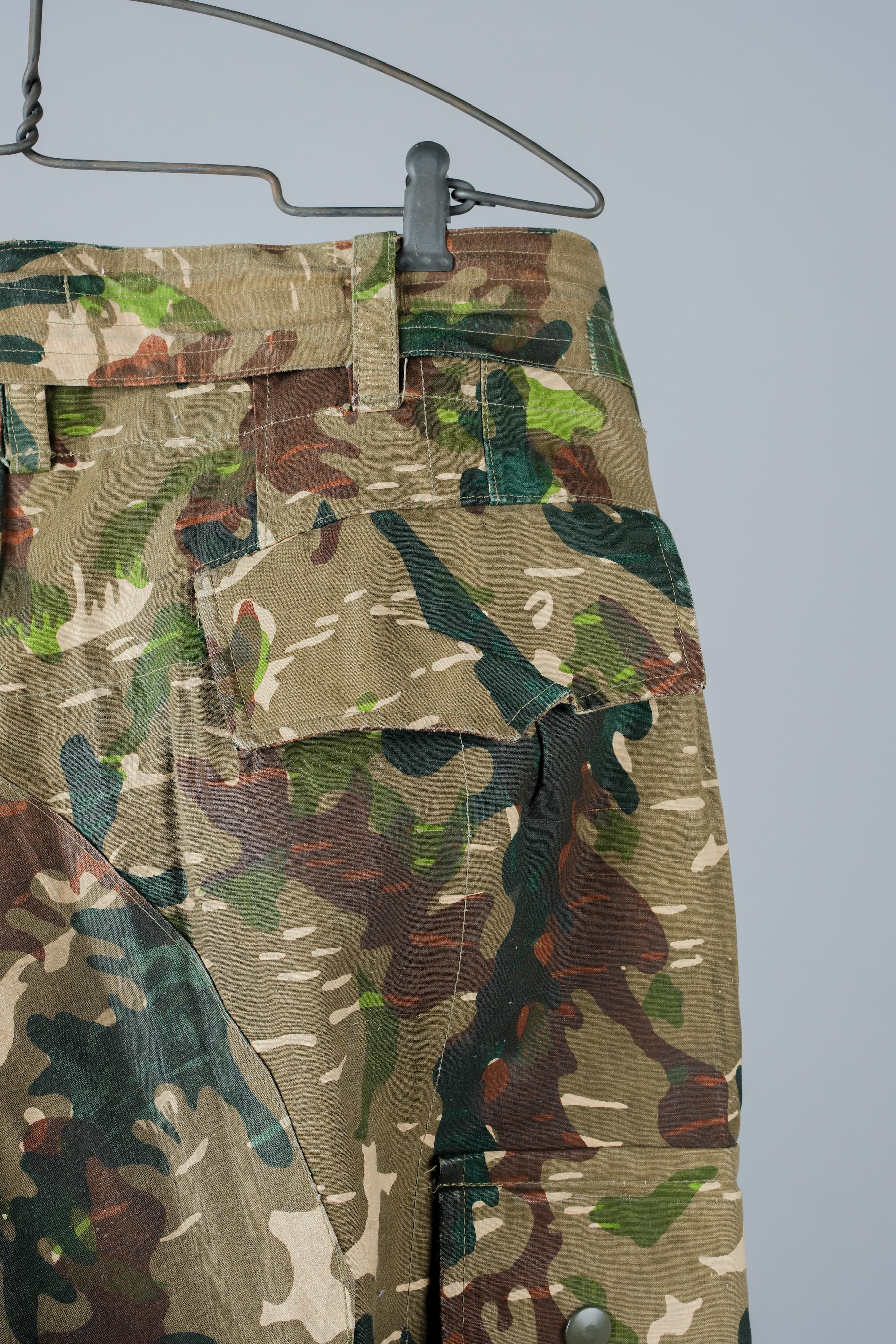 [~ 60's] Armée espagnole AMOEBA MOEBA Camouflage Paratrooper Taille des pantalons.2