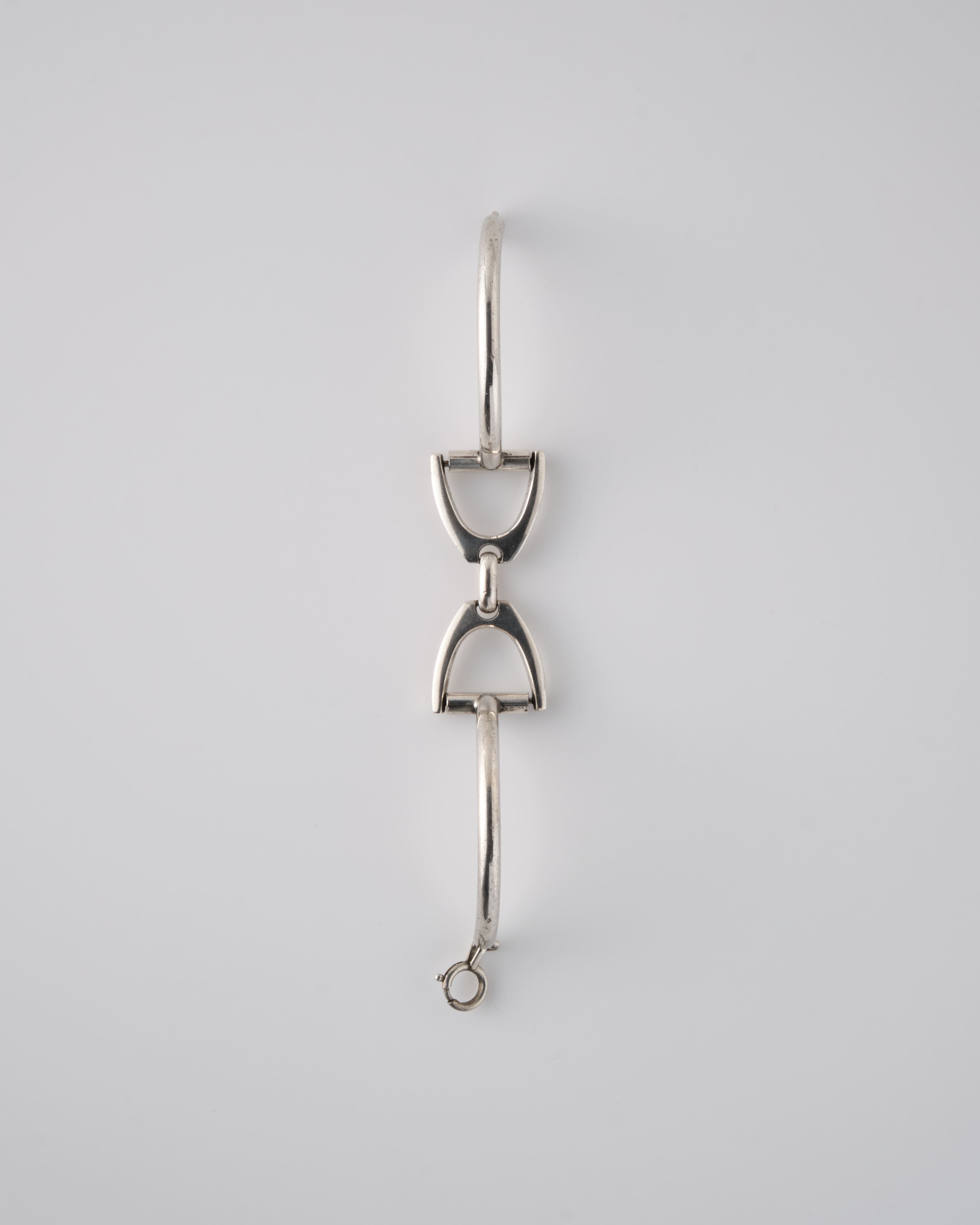 [~ 60's] French Vintage Silver 800 Horsebit Motif กำไลกำไลข้อมือ