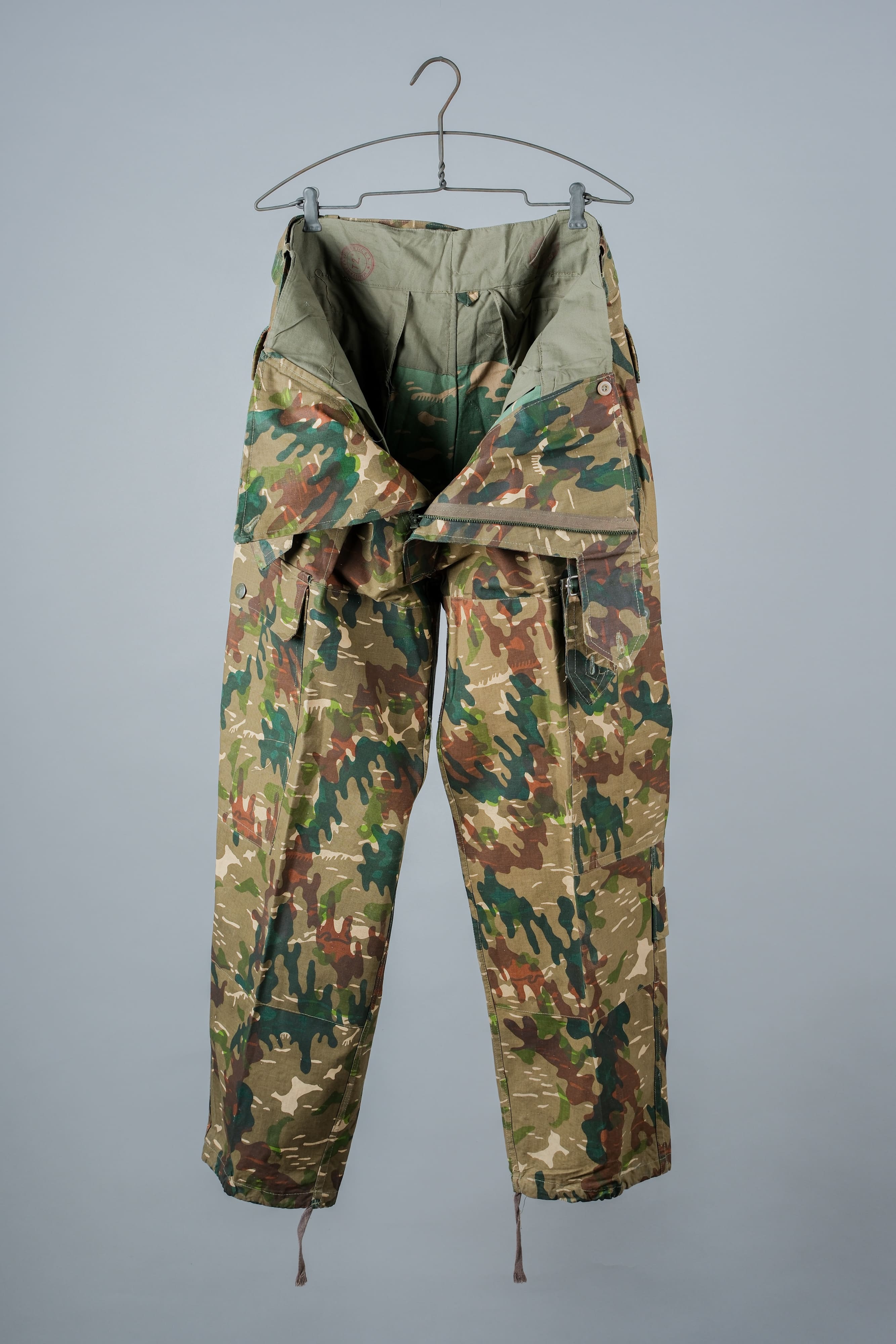 [~ 60's] Armée espagnole AMOEBA MOEBA Camouflage Paratrooper Taille des pantalons.2