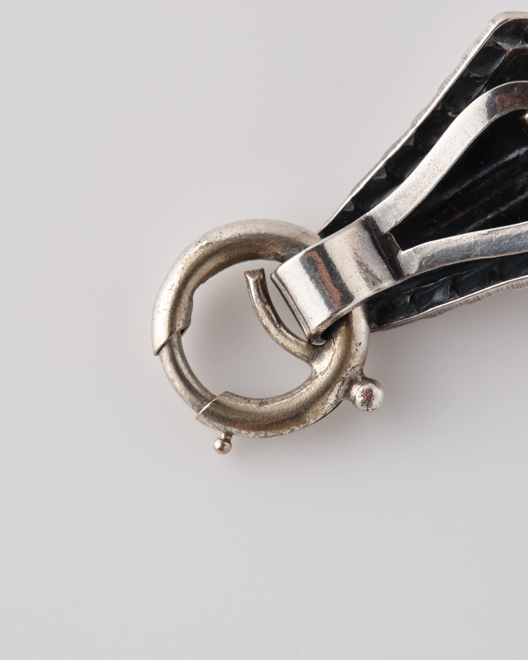 ［~50's］American Vintage Silver Rope Edge Shell Link Bracelet "NAPIER"