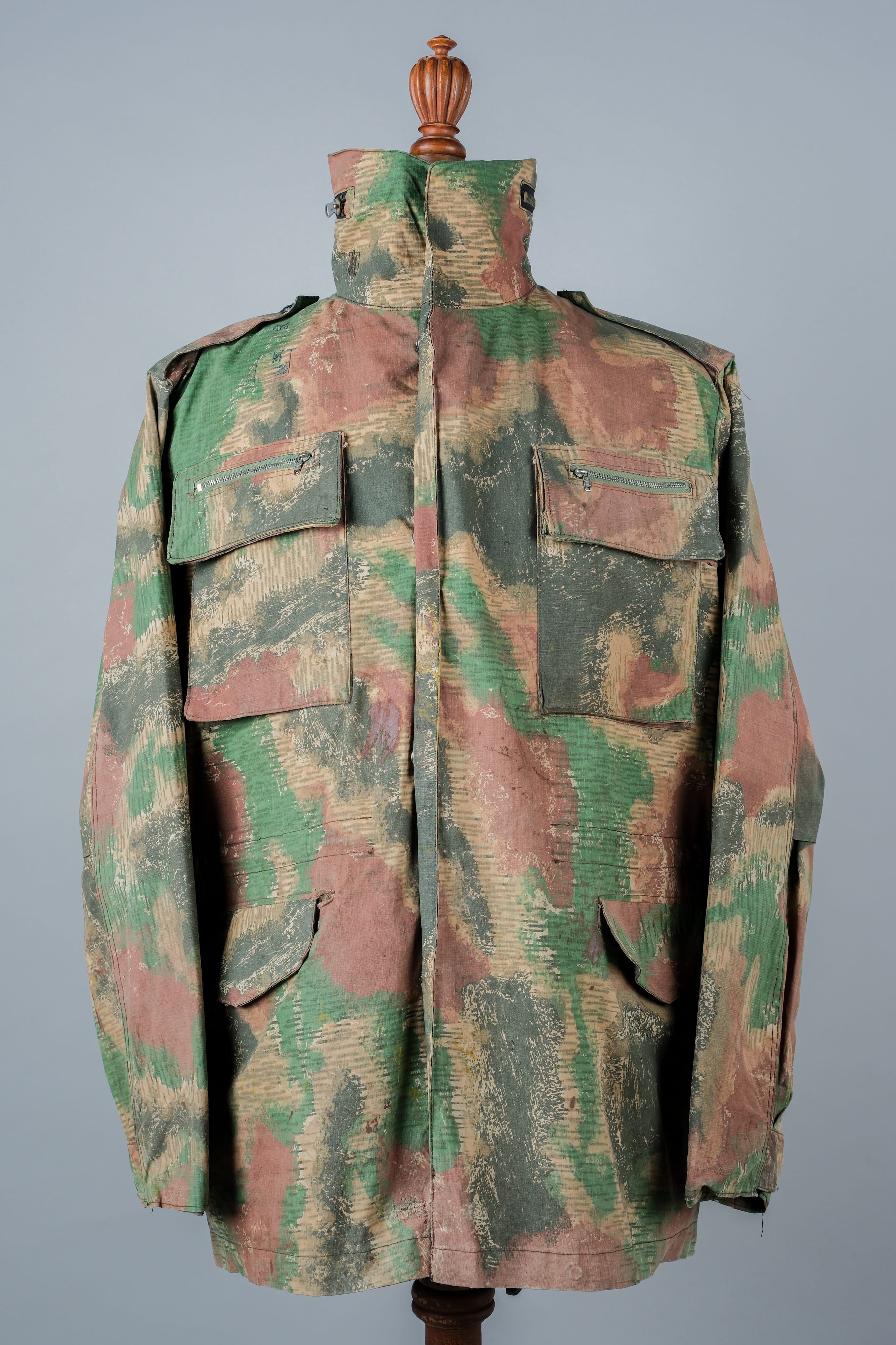 [~ 60's] Czechoslovakian Army Sumpfmster Pattern Camouflage Field Jacket "Localmade"