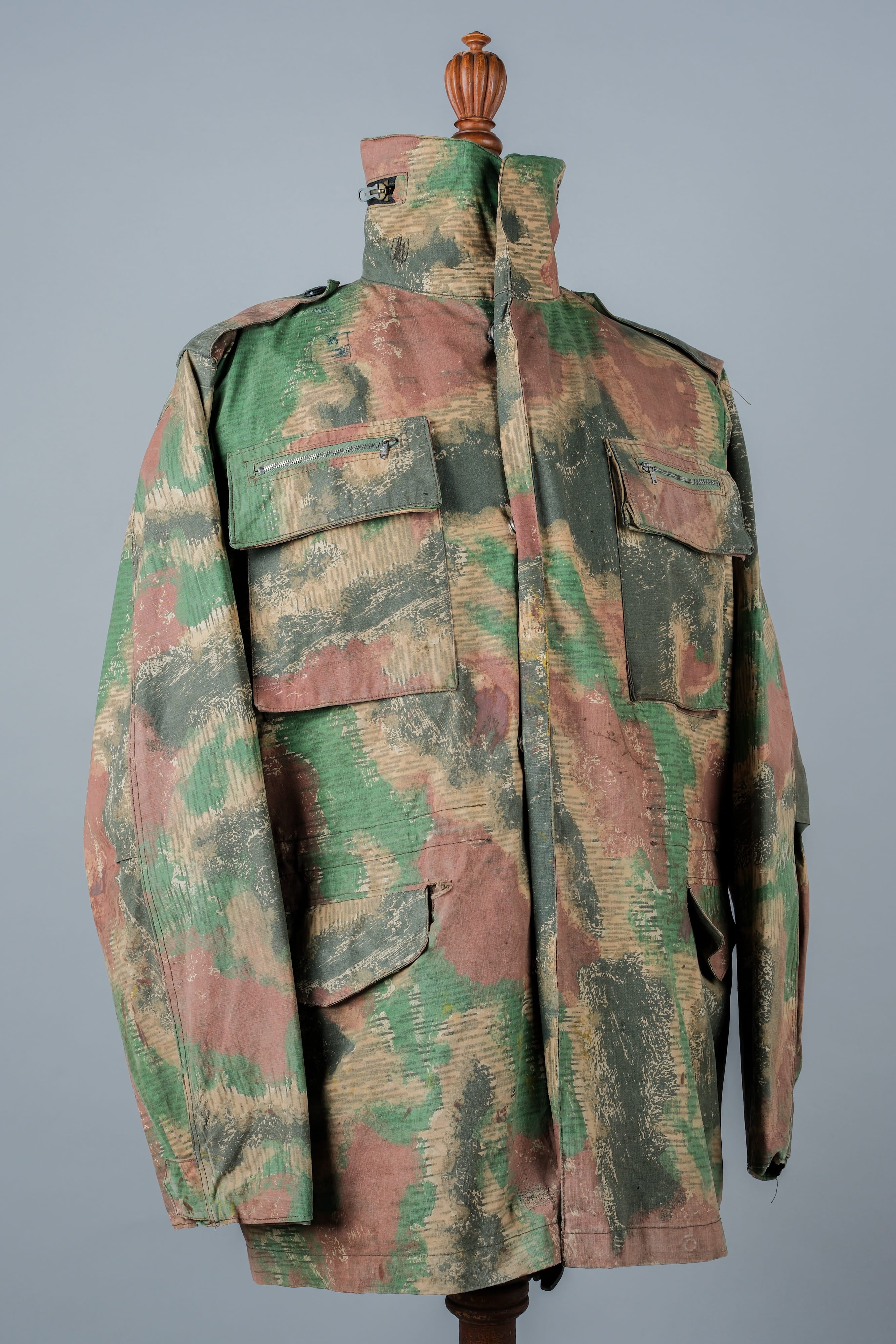 [~ 60's] Czechoslovakian Army Sumpfmster Pattern Camouflage Field Jacket "Localmade"