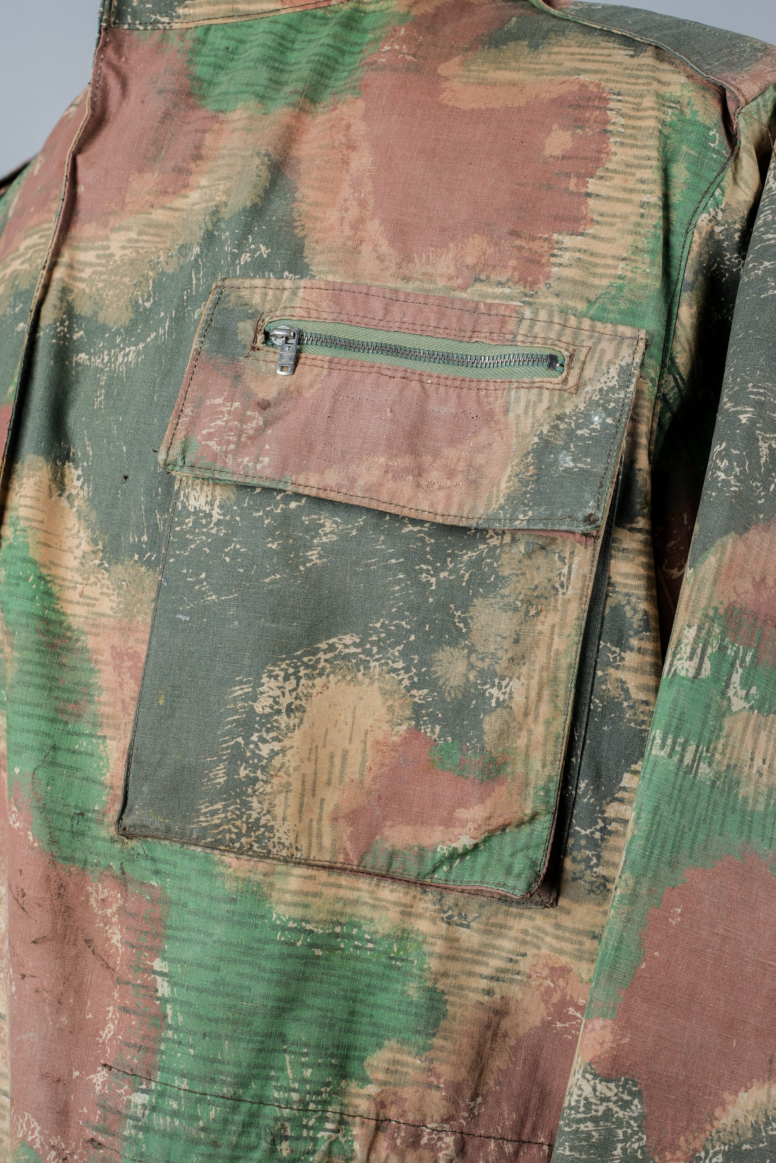 [~ 60's] Czechoslovakian Army Sumpfmster Pattern Camouflage Field Jacket "Localmade"