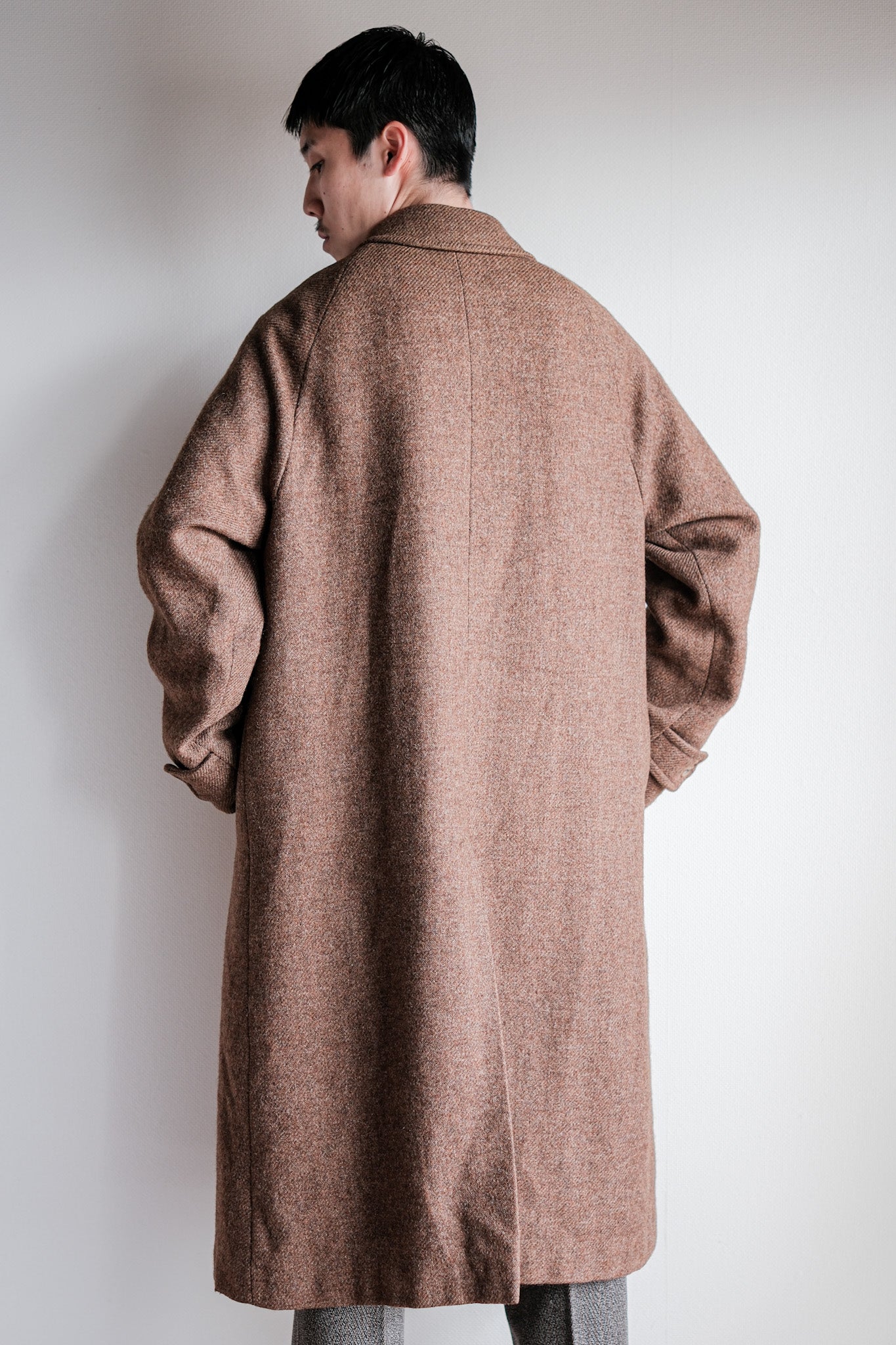 ［~90's］OLD ENGLAND PARIS Single Raglan Wool Balmacaan Coat