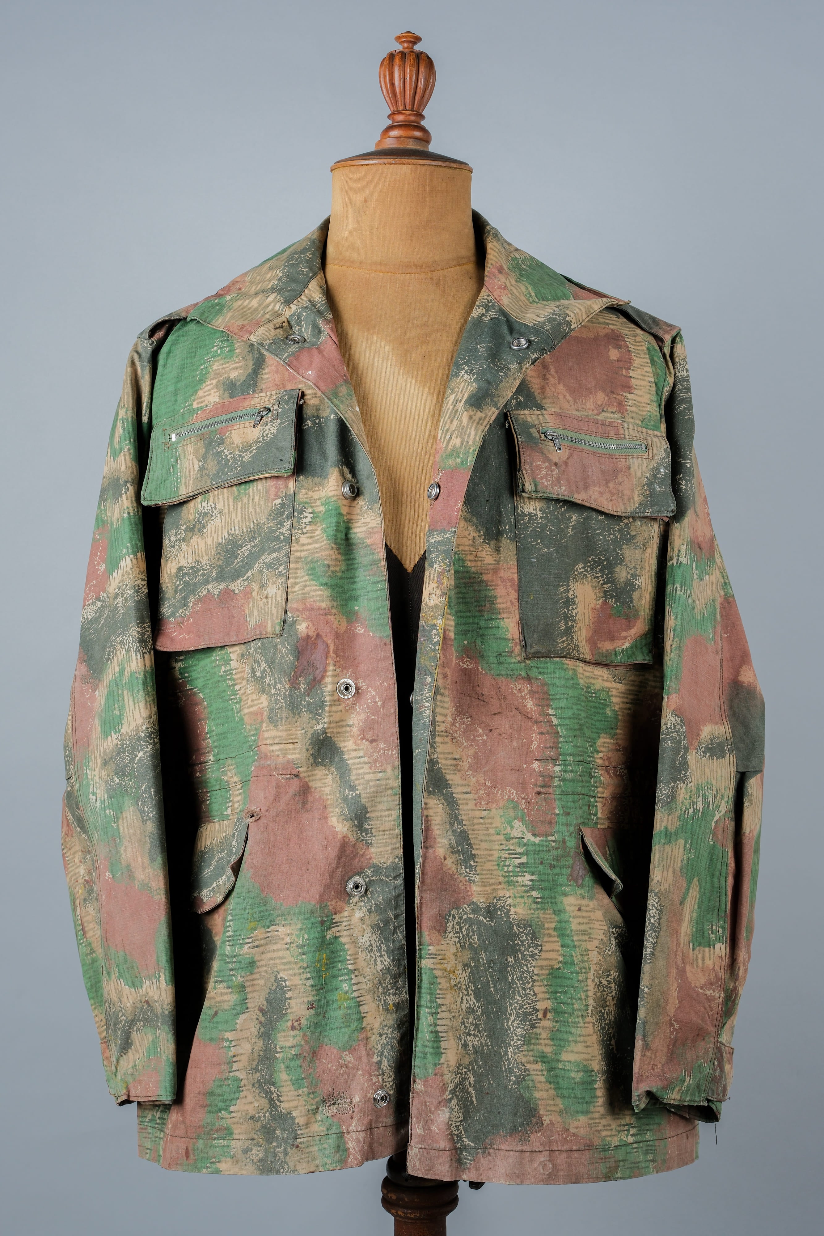 [~ 60's] Czechoslovakian Army Sumpfmster Pattern Camouflage Field Jacket "Localmade"