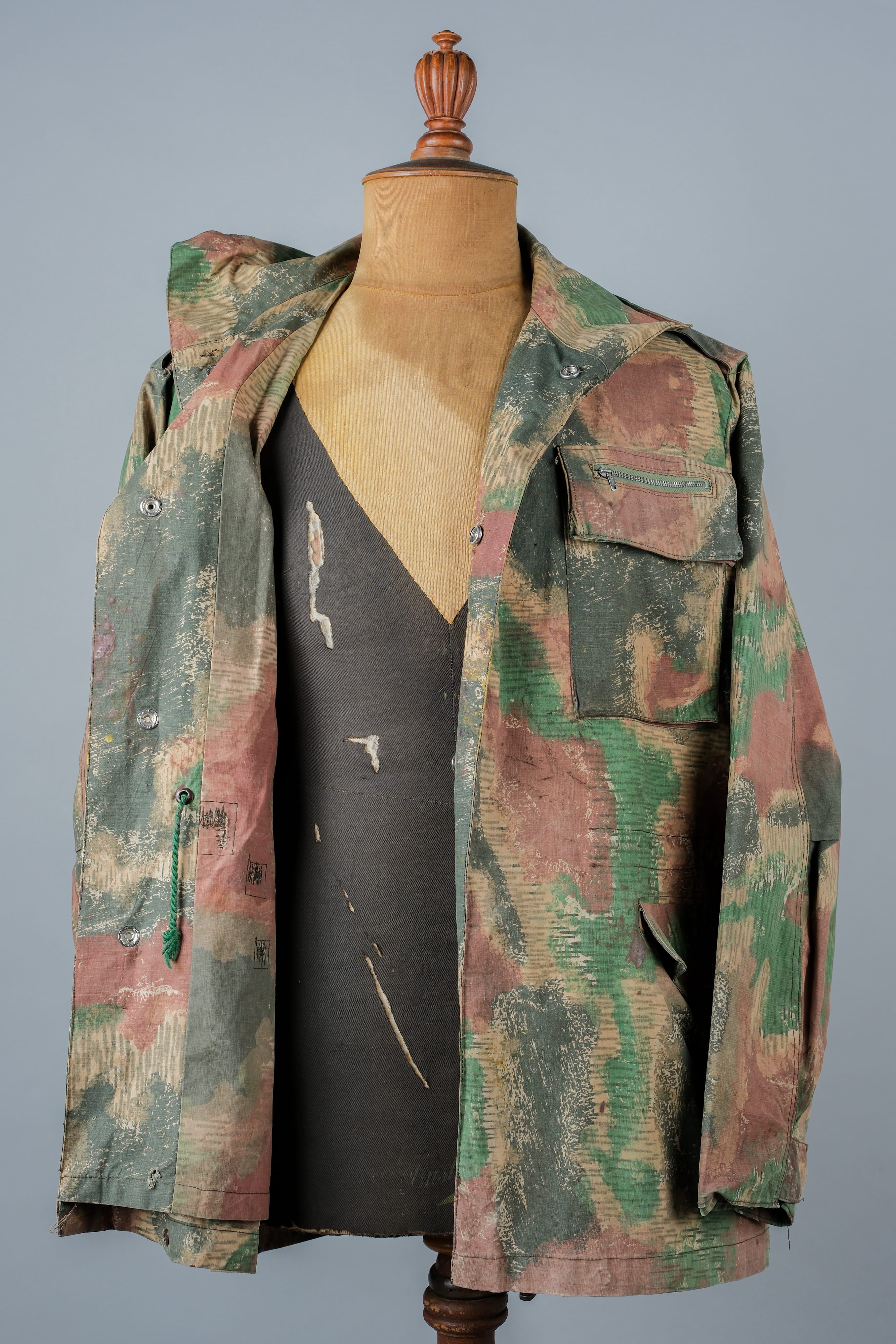 [~ 60's] Czechoslovakian Army Sumpfmster Pattern Camouflage Field Jacket "Localmade"