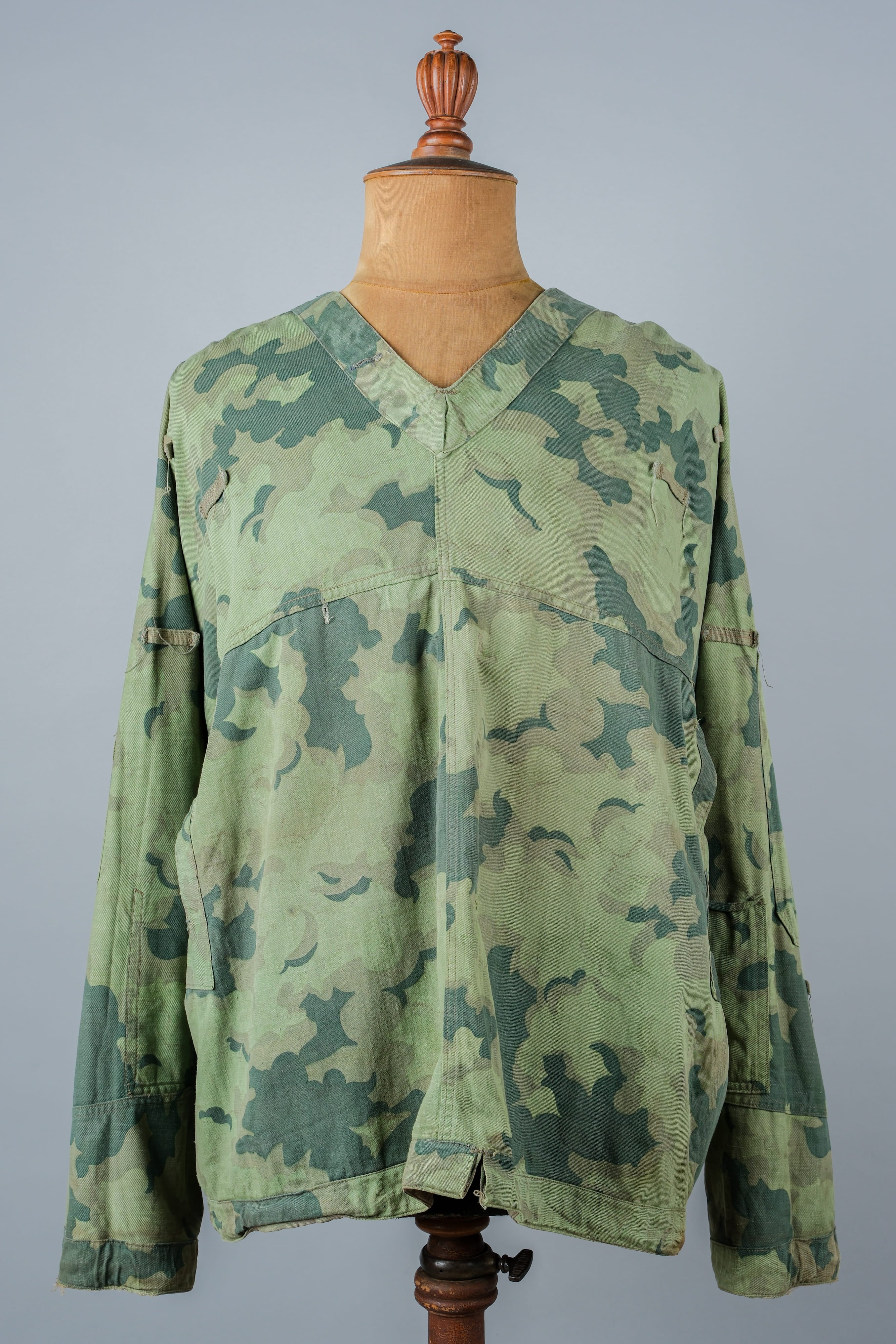 [~ 50's] Czechoslovakian Army Clouds Camouflage Reversible Smock "Modified"