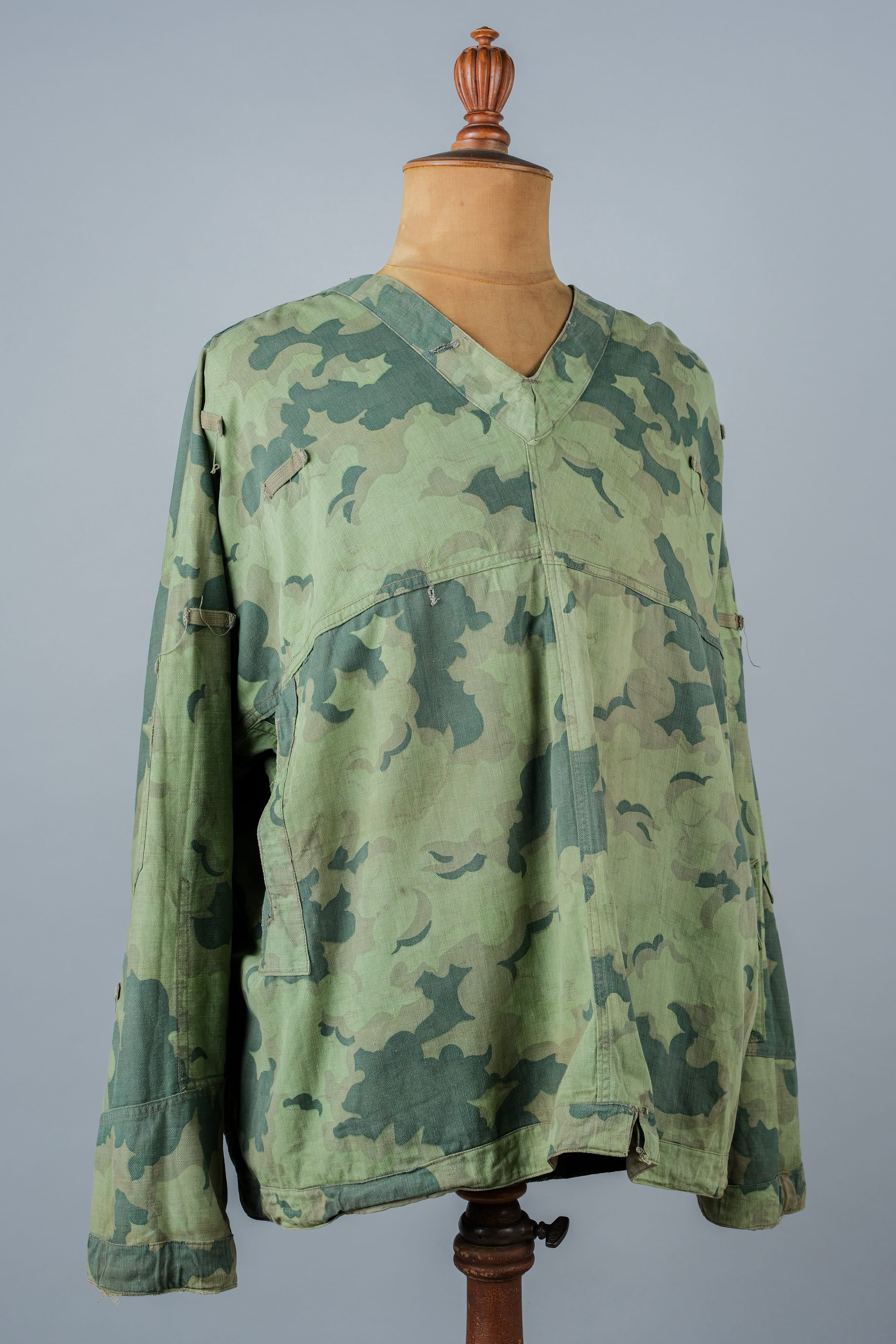 [~ 50's] CLOUFS DE L'ARMÉS TCÉCHOSLOVAKIENNE CAMOUFLAGE SMOCH RÉVERSIBLE "MODIFIÉ"