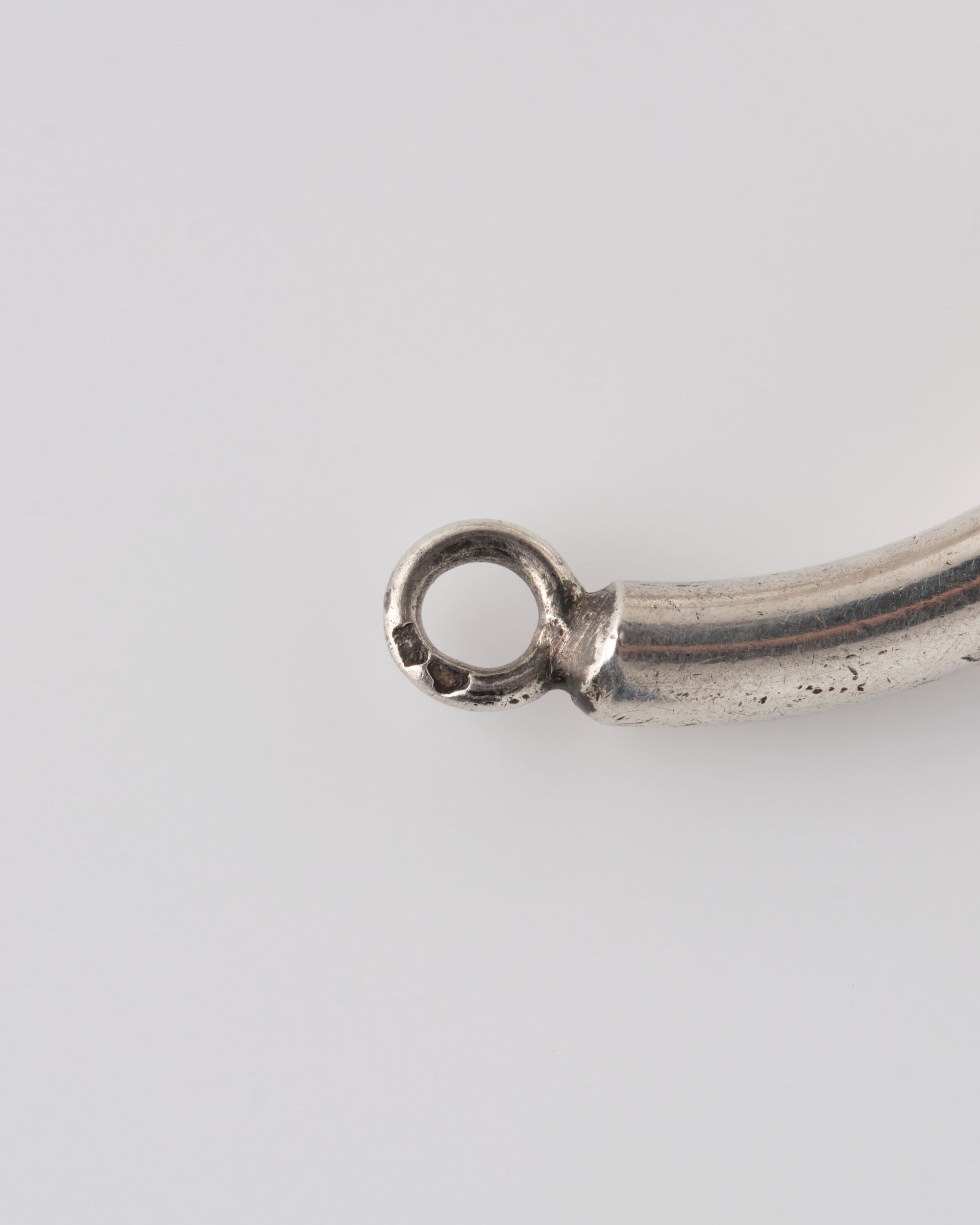 ［~60's］French Vintage Silver 800 Horsebit Motif Bangle Bracelet