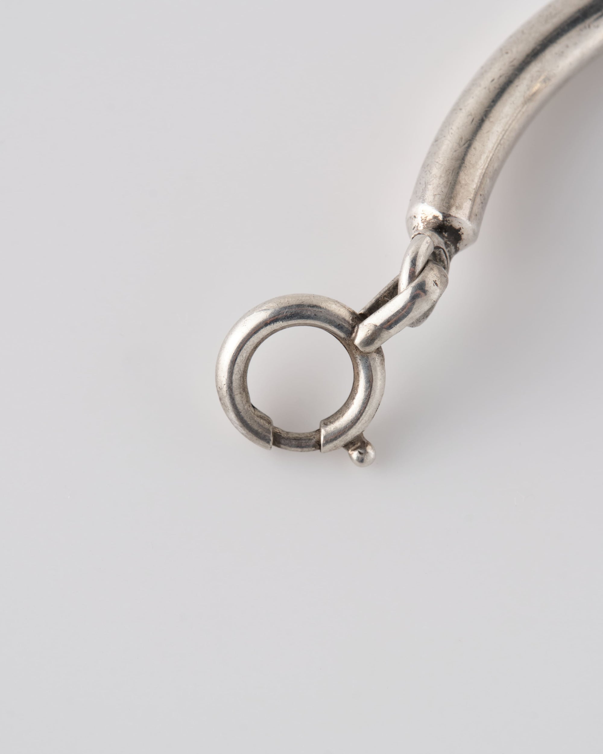 ［~60's］French Vintage Silver 800 Horsebit Motif Bangle Bracelet