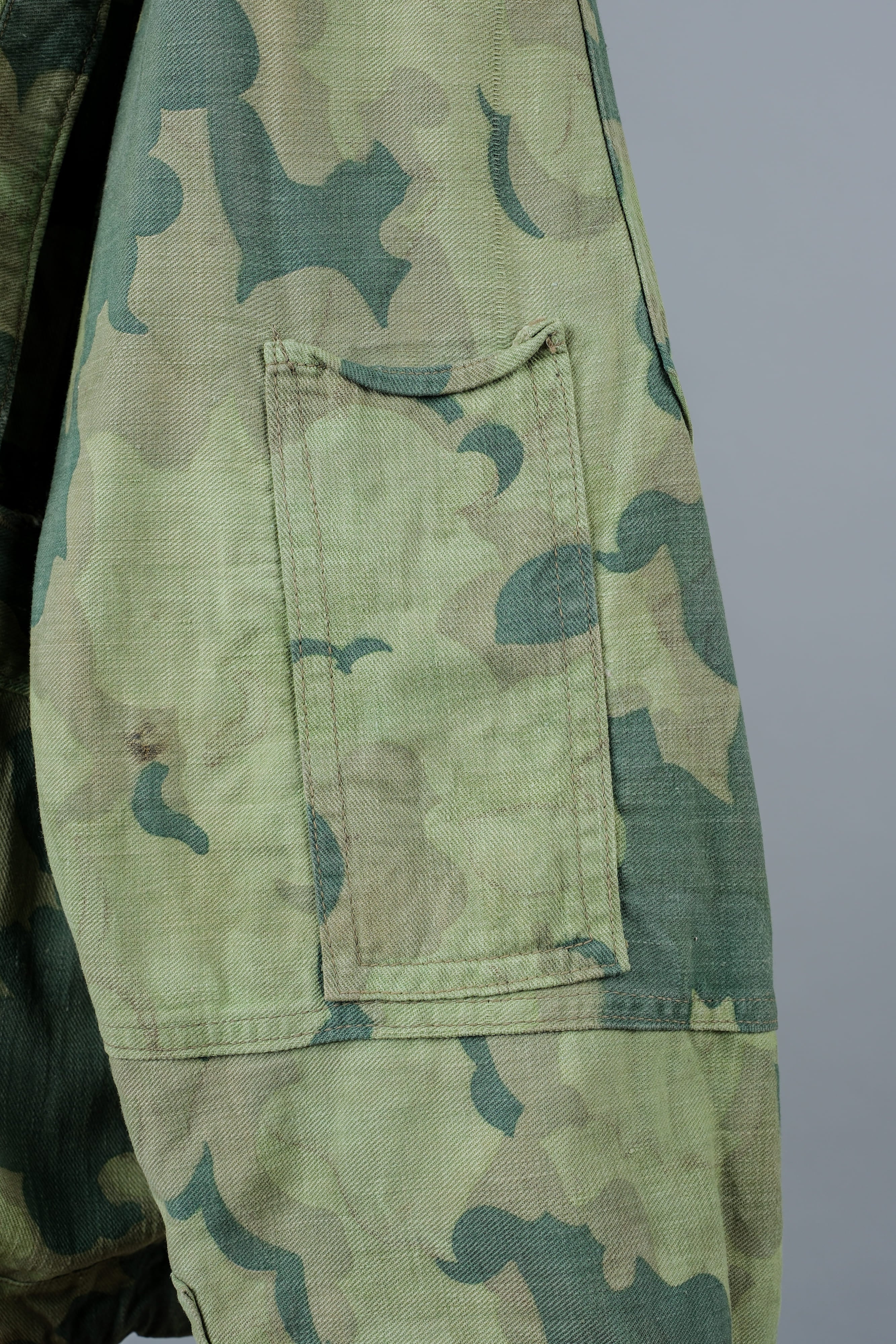 [~ 50's] Czechoslovakian Army Clouds Camouflage Reversible Smock "Modified"