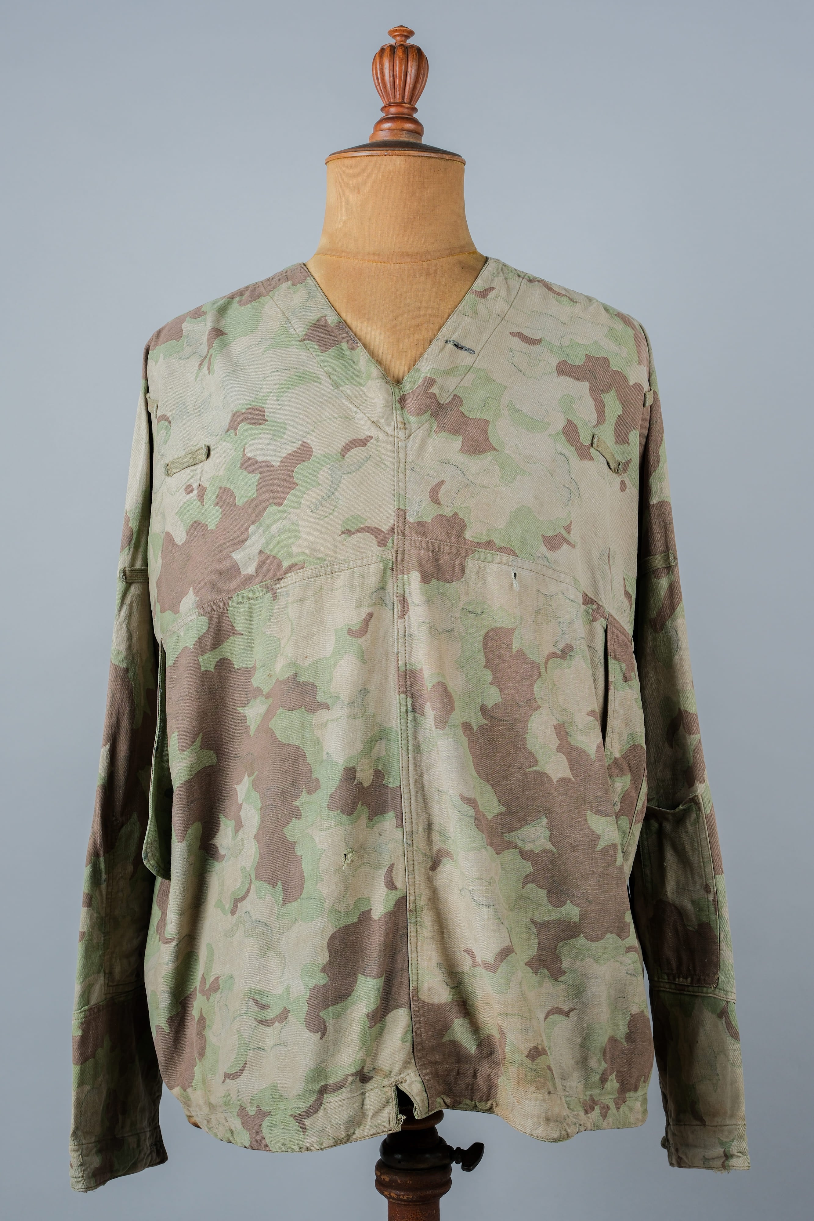 [~ 50's] Czechoslovakian Army Clouds Camouflage Reversible Smock "Modified"