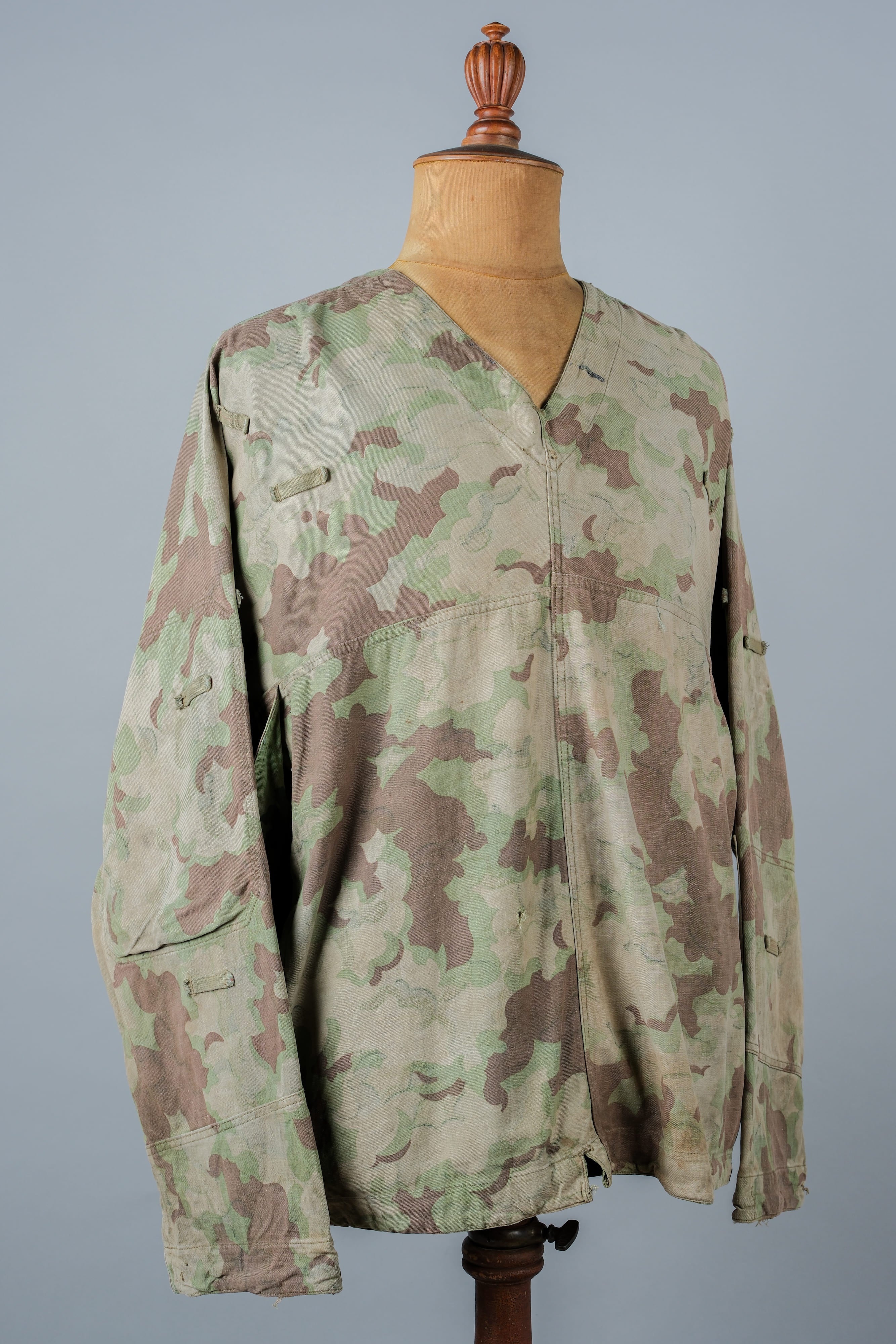 [~ 50's] Czechoslovakian Army Clouds Camouflage Reversible Smock "Modified"