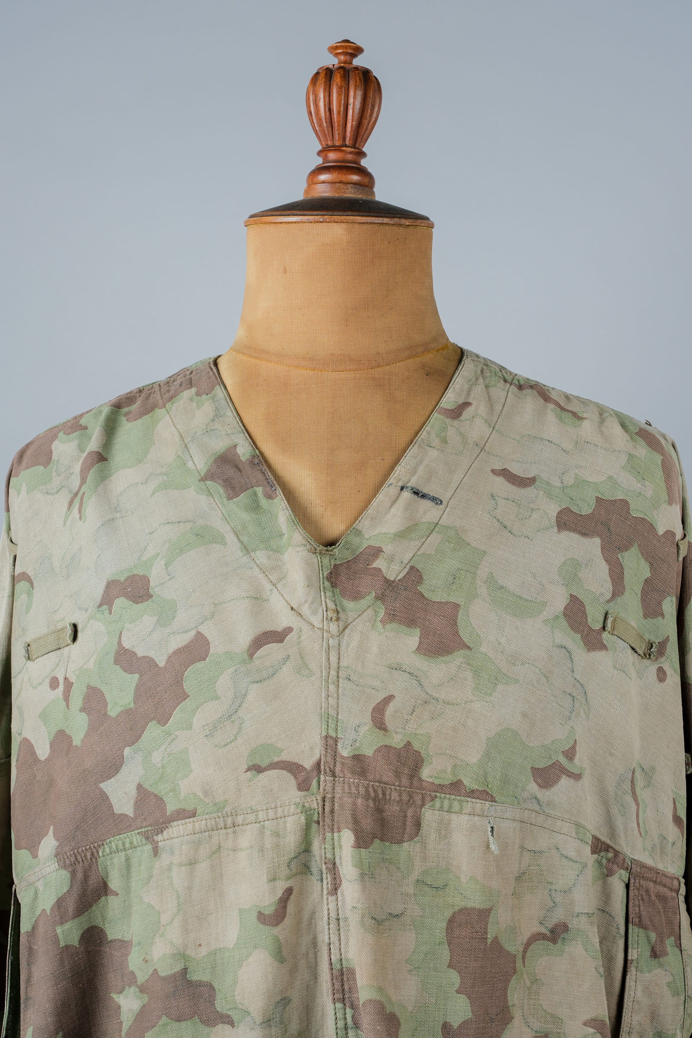 [~ 50's] CLOUFS DE L'ARMÉS TCÉCHOSLOVAKIENNE CAMOUFLAGE SMOCH RÉVERSIBLE "MODIFIÉ"