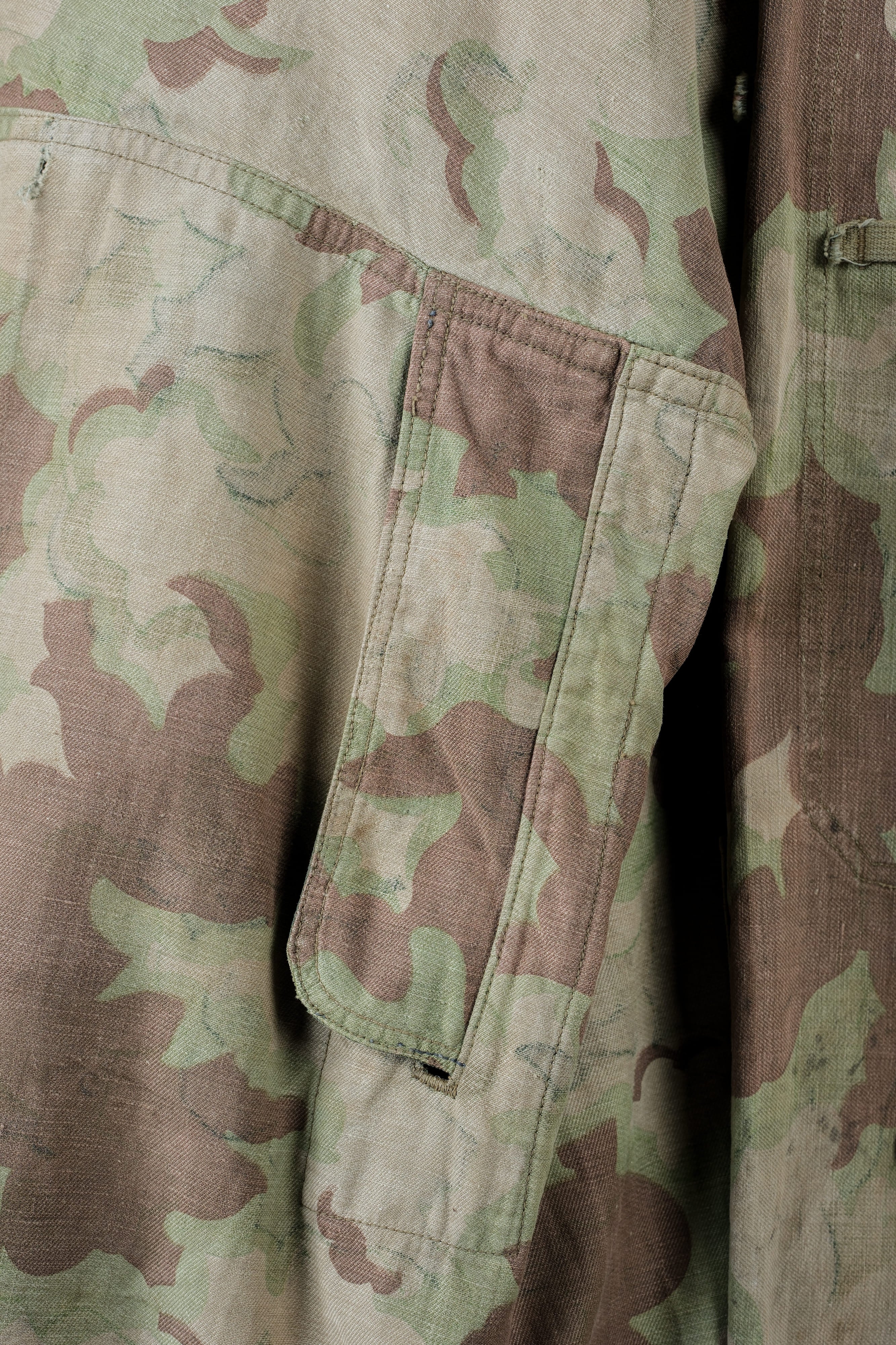 [~ 50's] Czechoslovakian Army Clouds Camouflage Reversible Smock "Modified"