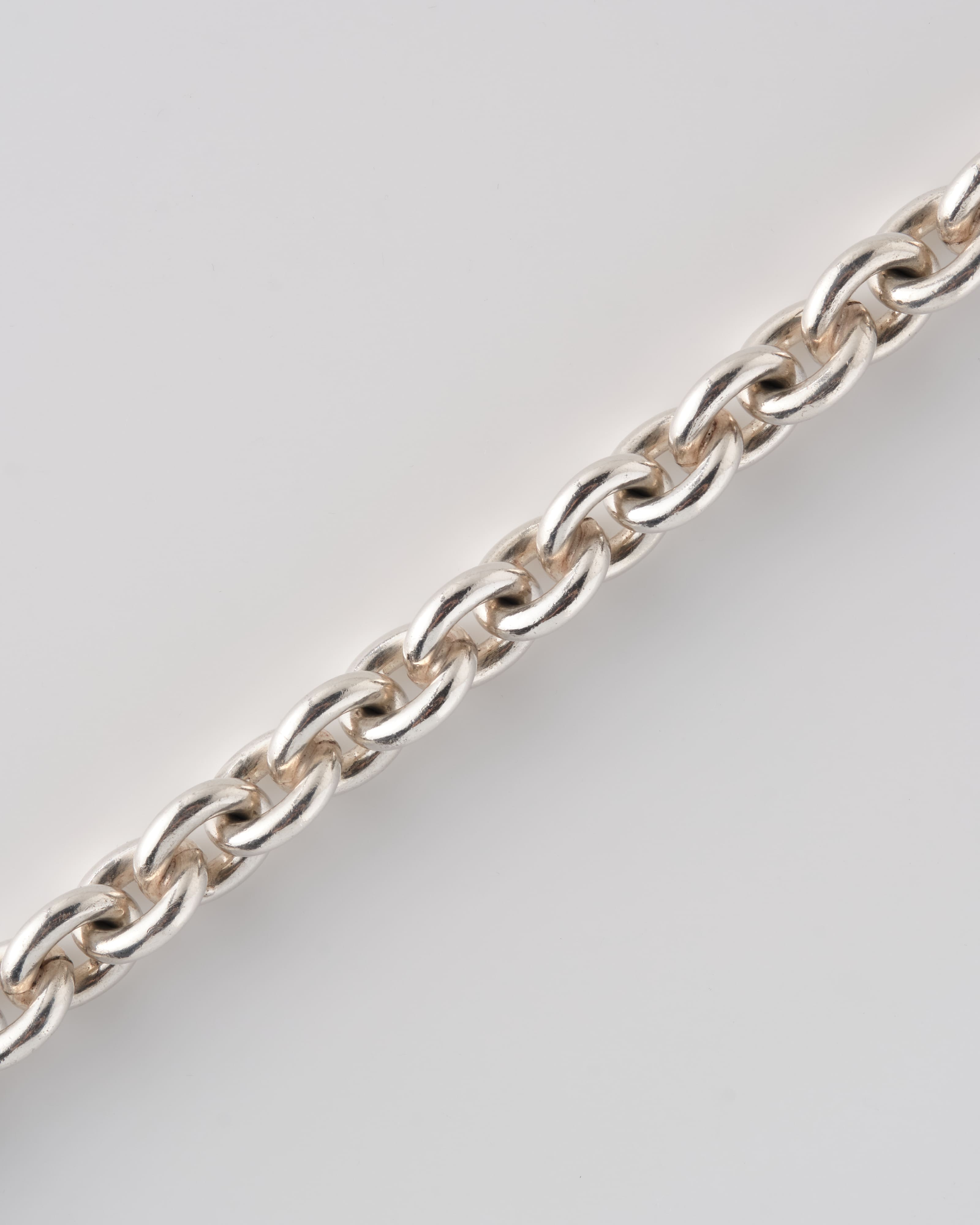 【~80's】Danish Vintage Silver 925 Toggle Clasp Anchor Chain Bracelet "S. V. Glymers Eftf"
