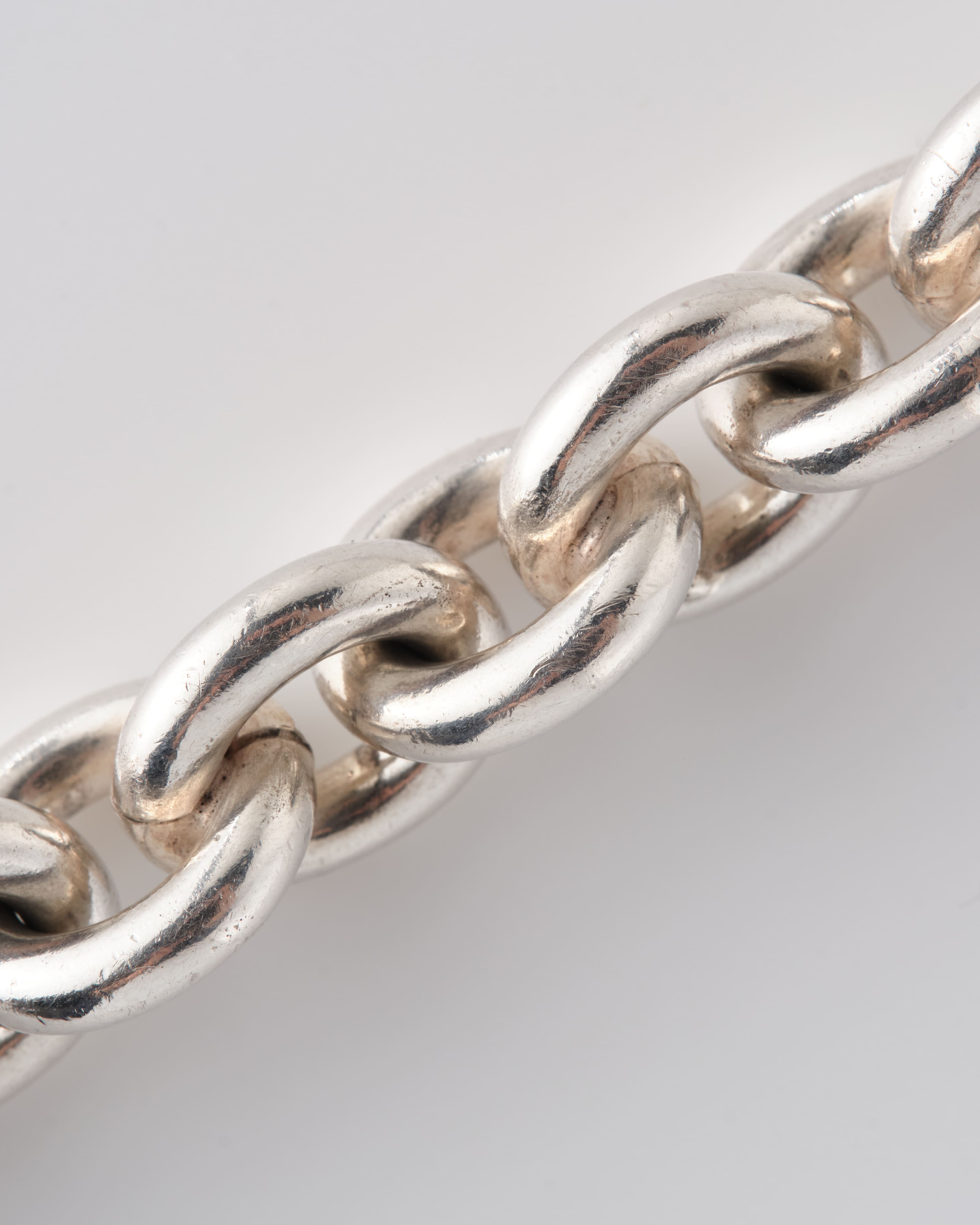 【~80's】Danish Vintage Silver 925 Toggle Clasp Anchor Chain Bracelet "S. V. Glymers Eftf"