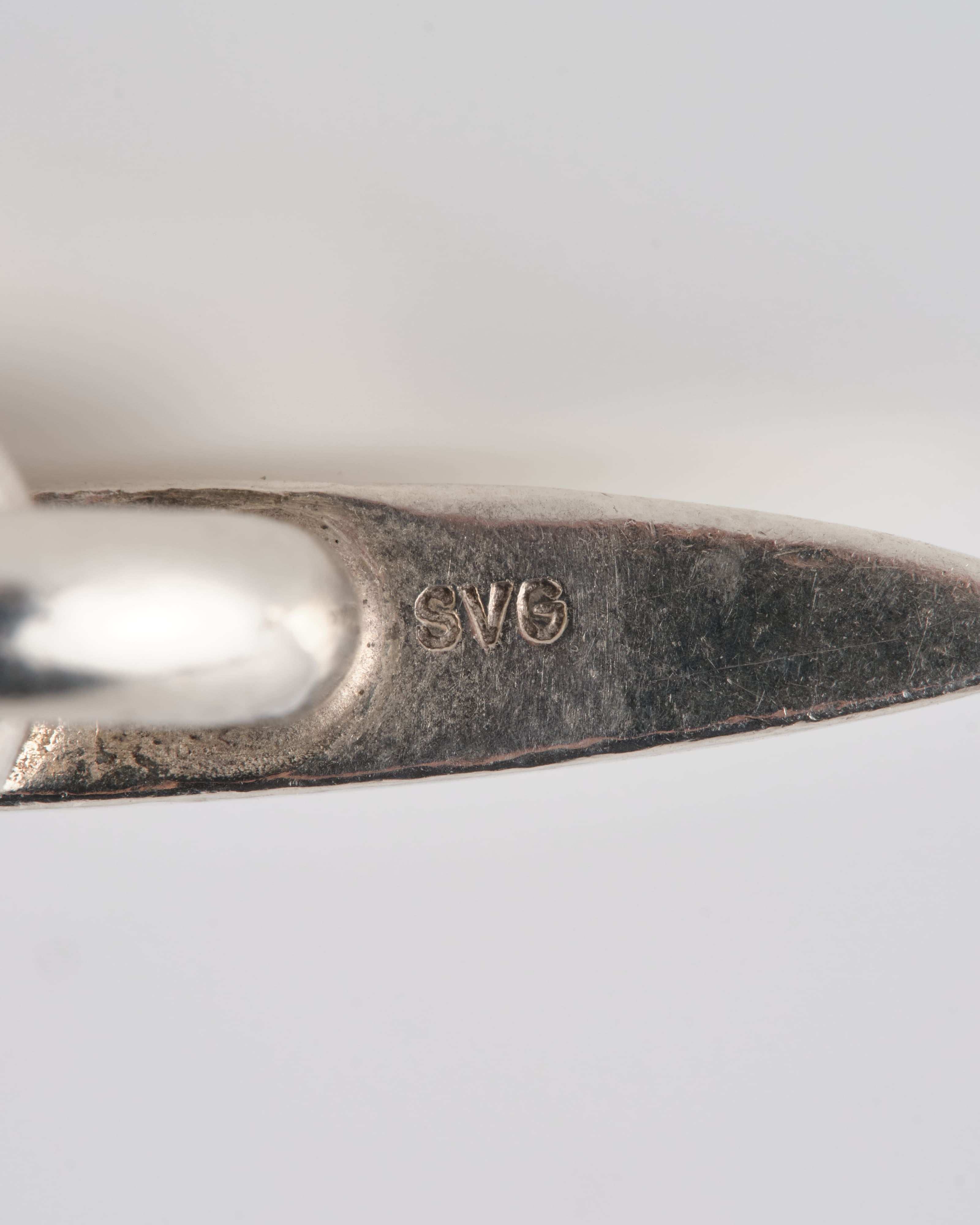 【~80's】Danish Vintage Silver 925 Toggle Clasp Anchor Chain Bracelet "S. V. Glymers Eftf"