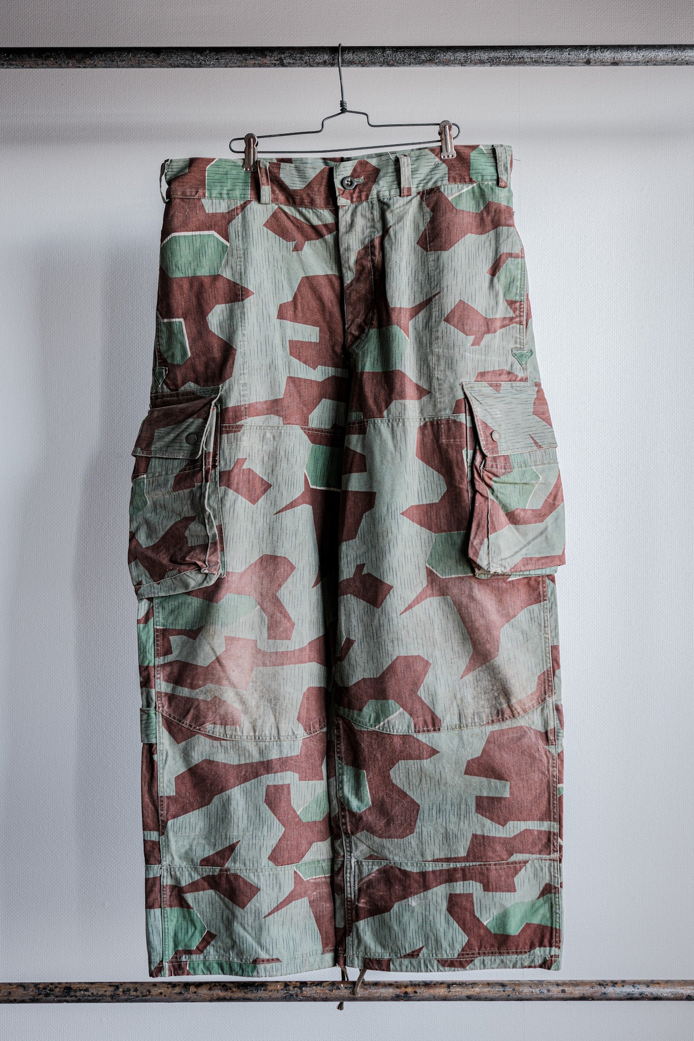 [~ 50's] German Army Splinter Camouflage PARATROOPER TROUSERS SIZE.177-100