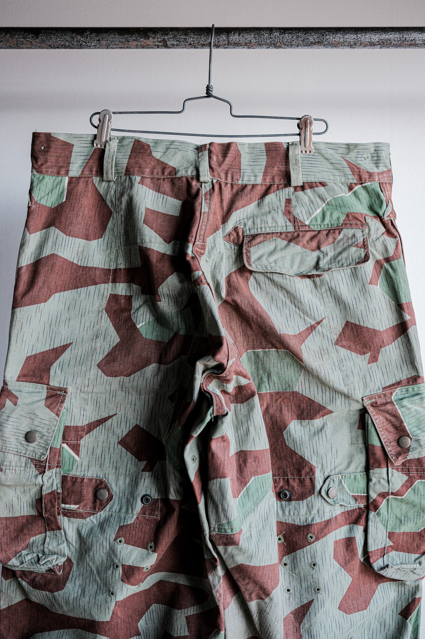 【~50's】German Army Splinter Camouflage Paratrooper Trousers Size.177-100