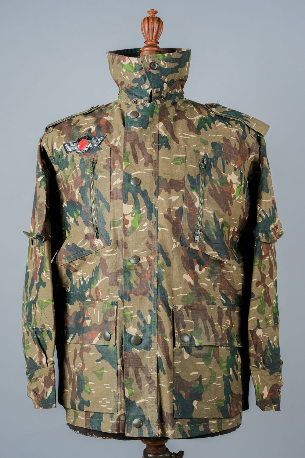 【~60's】Spanish Army Brown Amoeba Camouflage Paratrooper Jacket Size.2