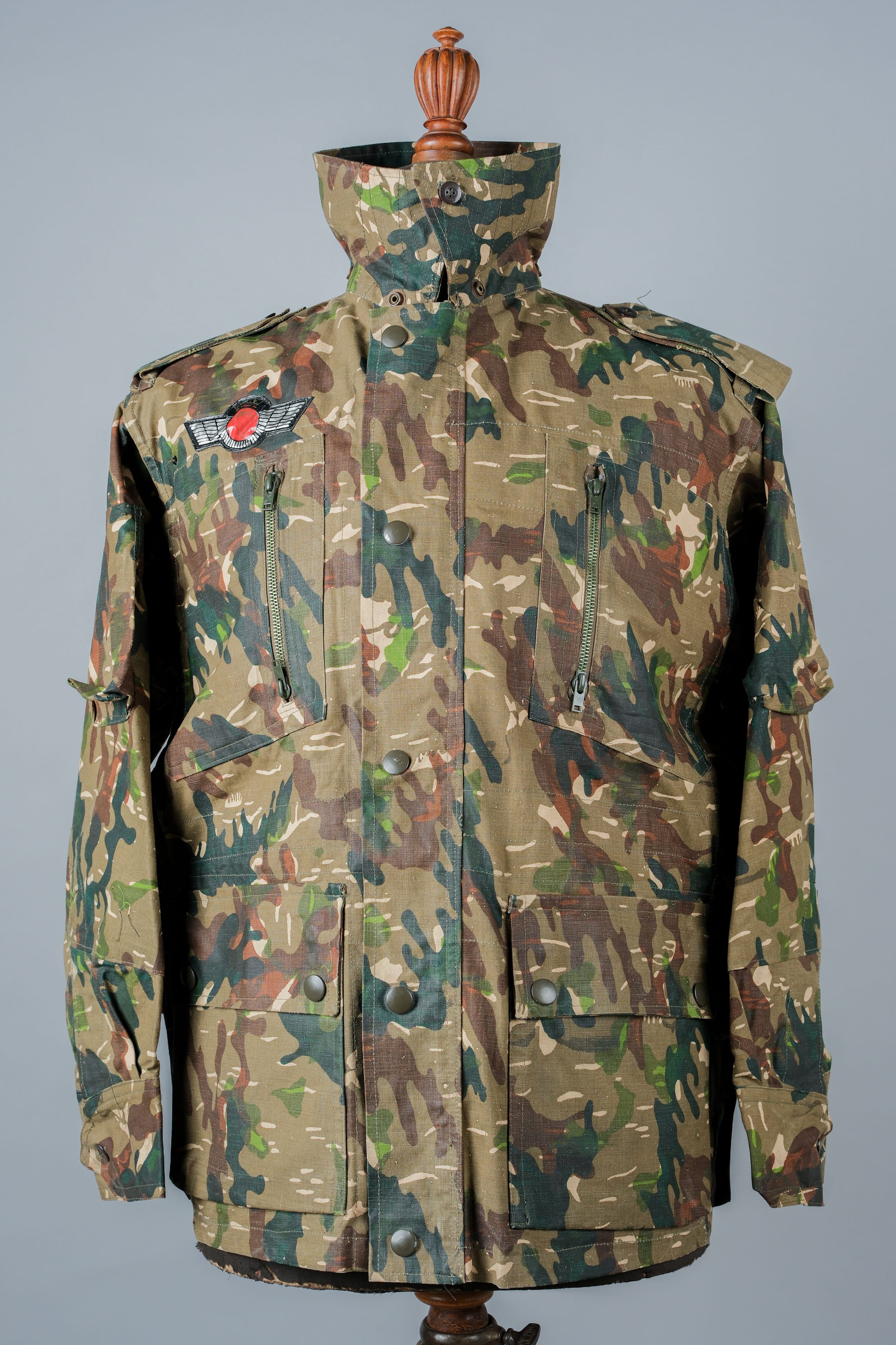 [~ 60's] Spanish Army Brown Amoeba Camouflage PARATROOPER JACKET SIZE.2