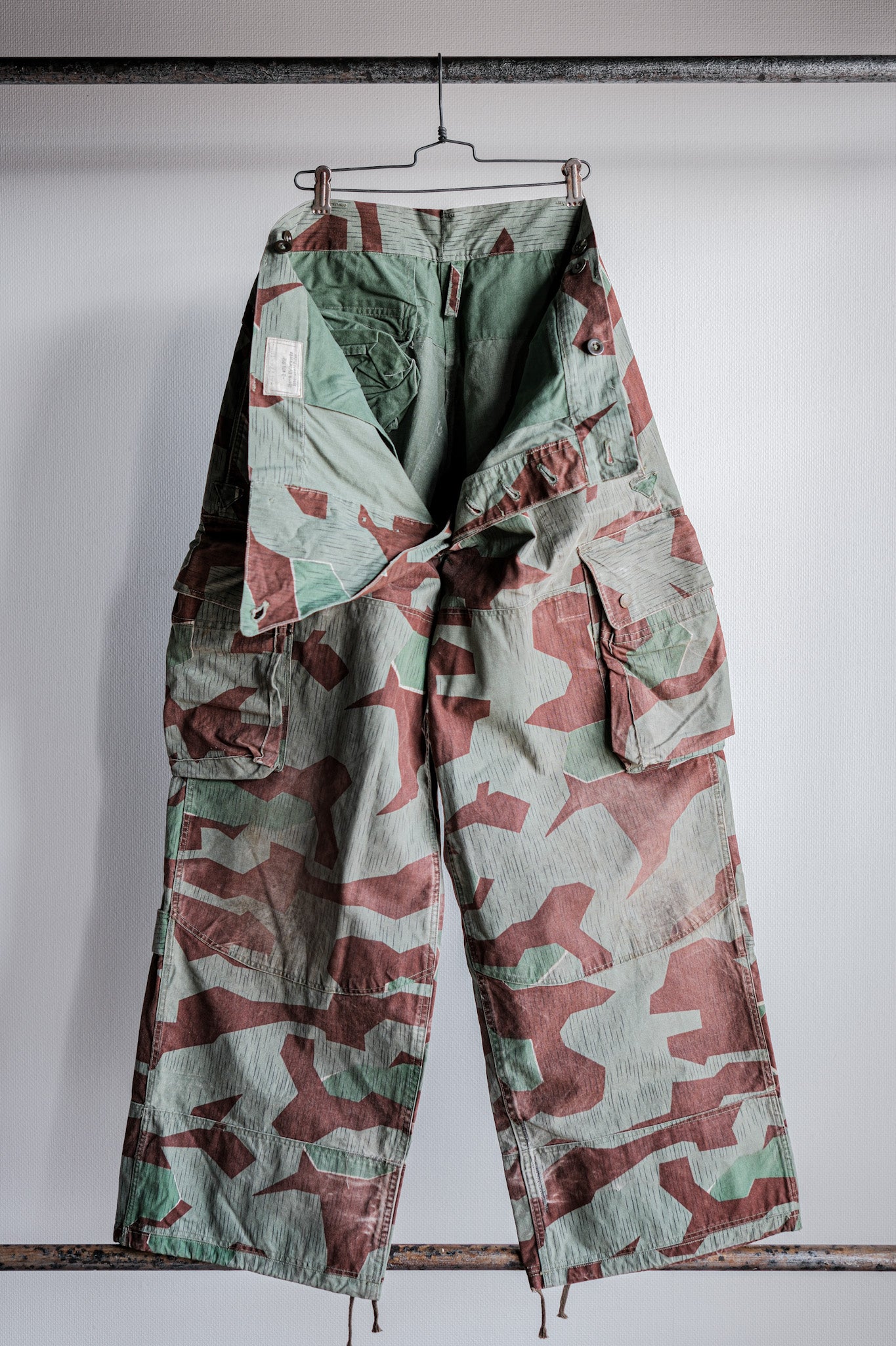 [〜50年代]德國陸軍分裂偽裝傘兵褲子的大小。177-100