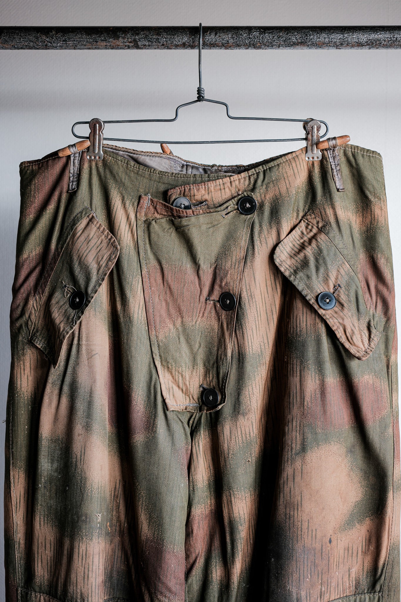 ［~40's］WWⅡ German Army Sumpftarnmuster 44 Camouflage 43 Pattern Winter Trousers "Wehrmacht"