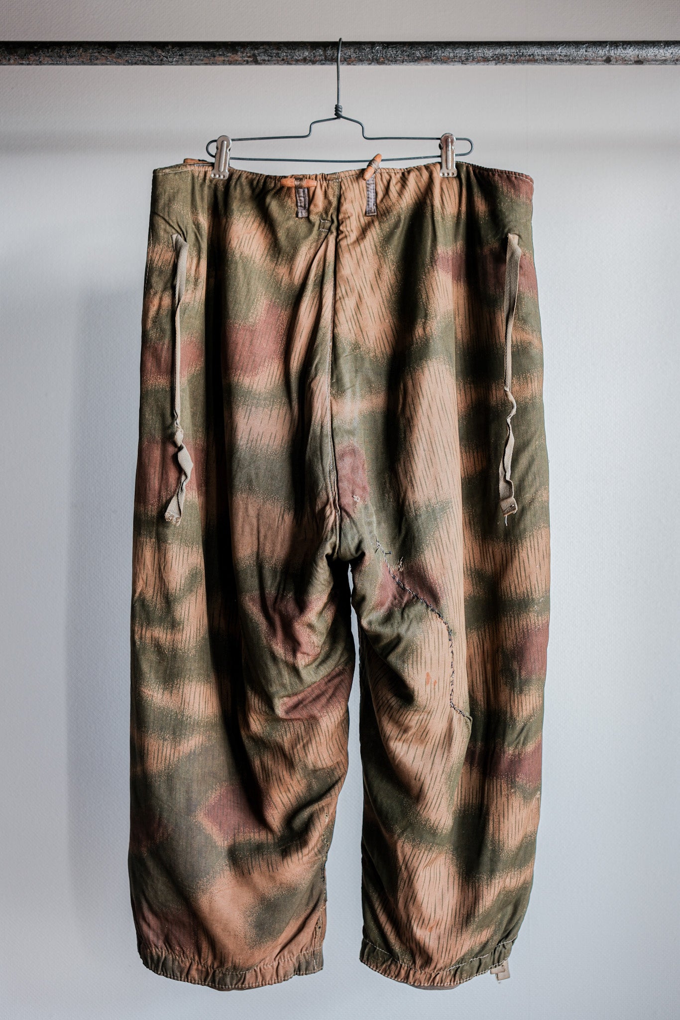 【~40's】WWⅡ German Army Sumpftarnmuster 44 Camouflage 43 Pattern Winter Trousers "Wehrmacht"