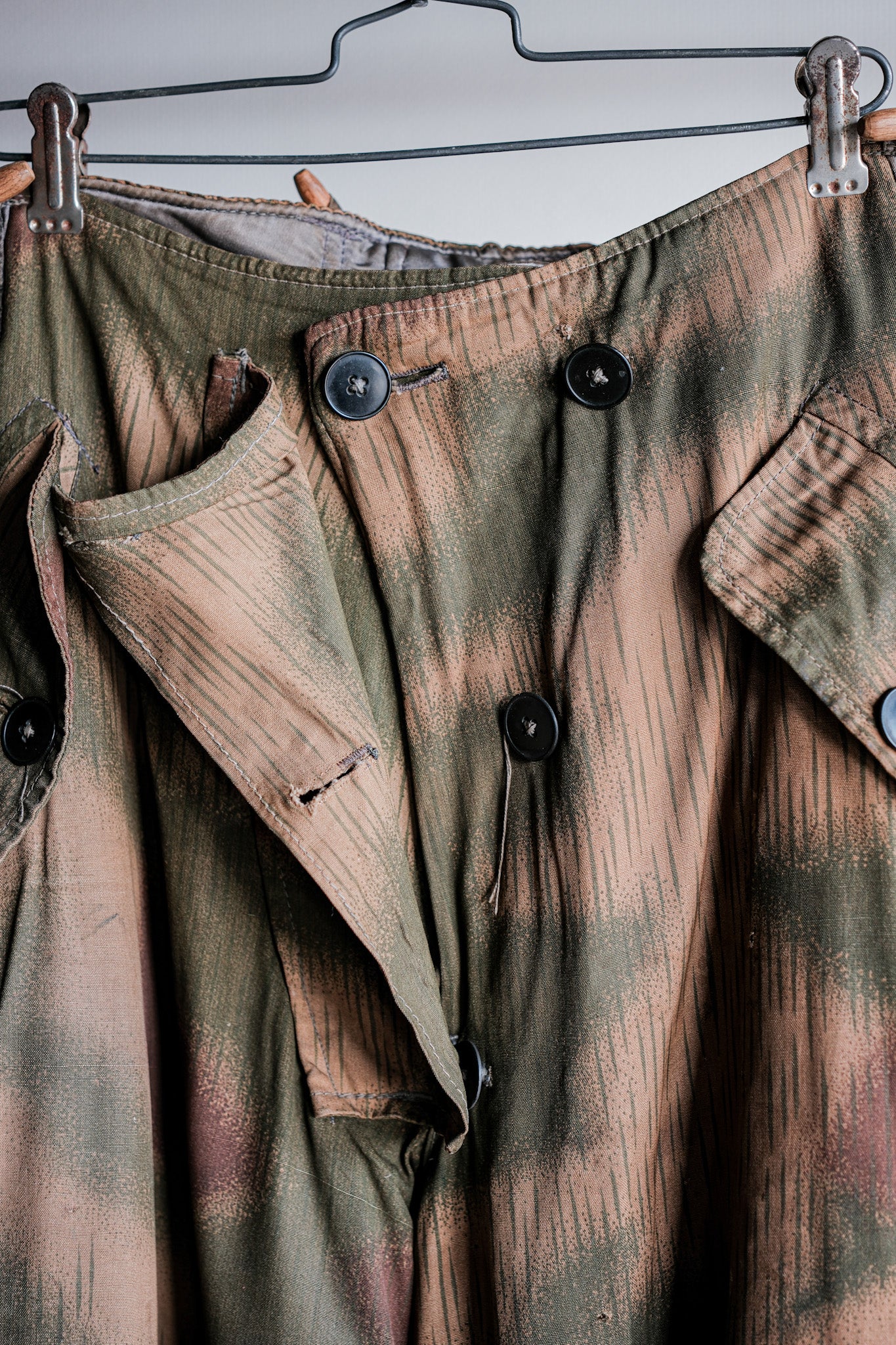 ［~40's］WWⅡ German Army Sumpftarnmuster 44 Camouflage 43 Pattern Winter Trousers "Wehrmacht"
