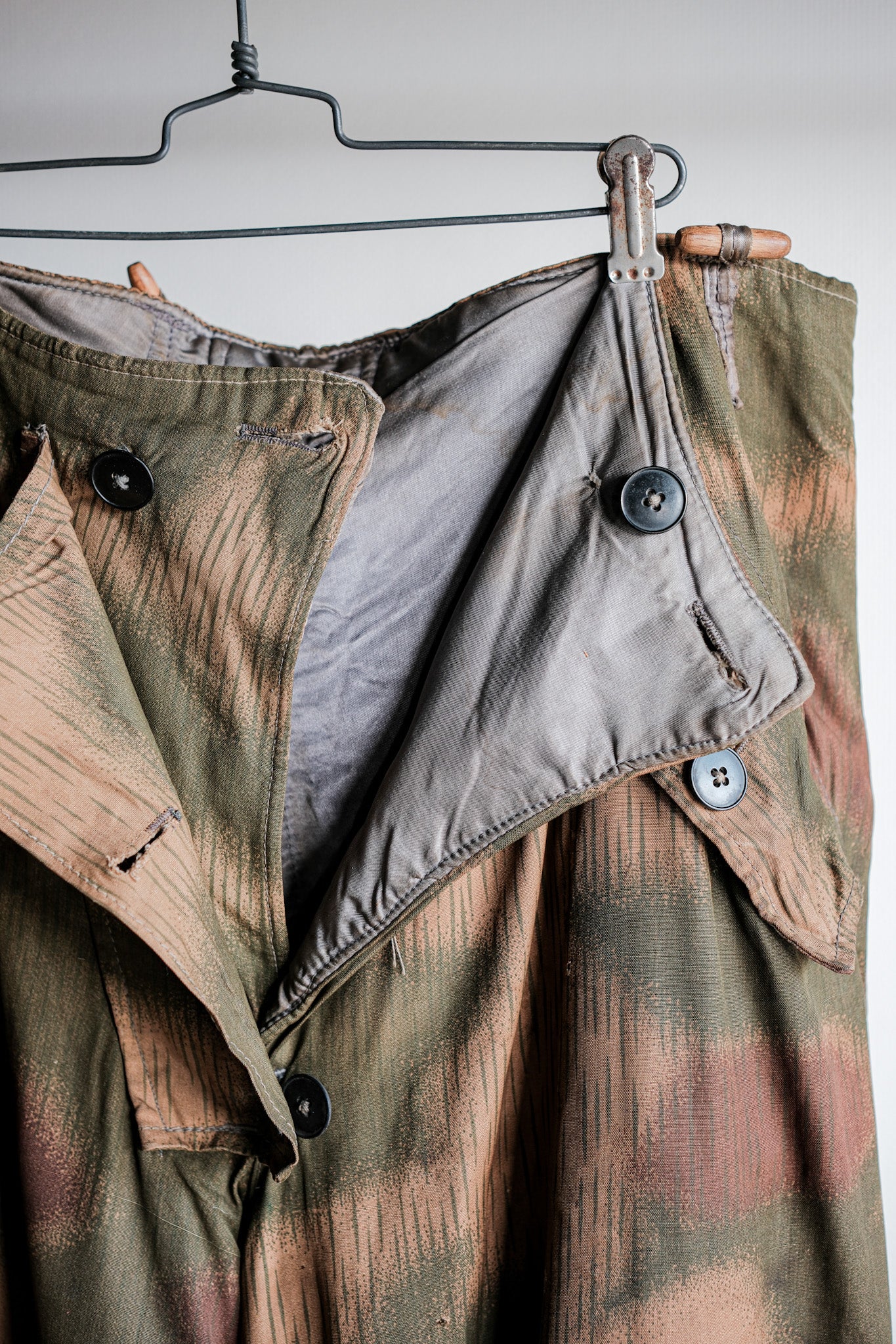 ［~40's］WWⅡ German Army Sumpftarnmuster 44 Camouflage 43 Pattern Winter Trousers "Wehrmacht"