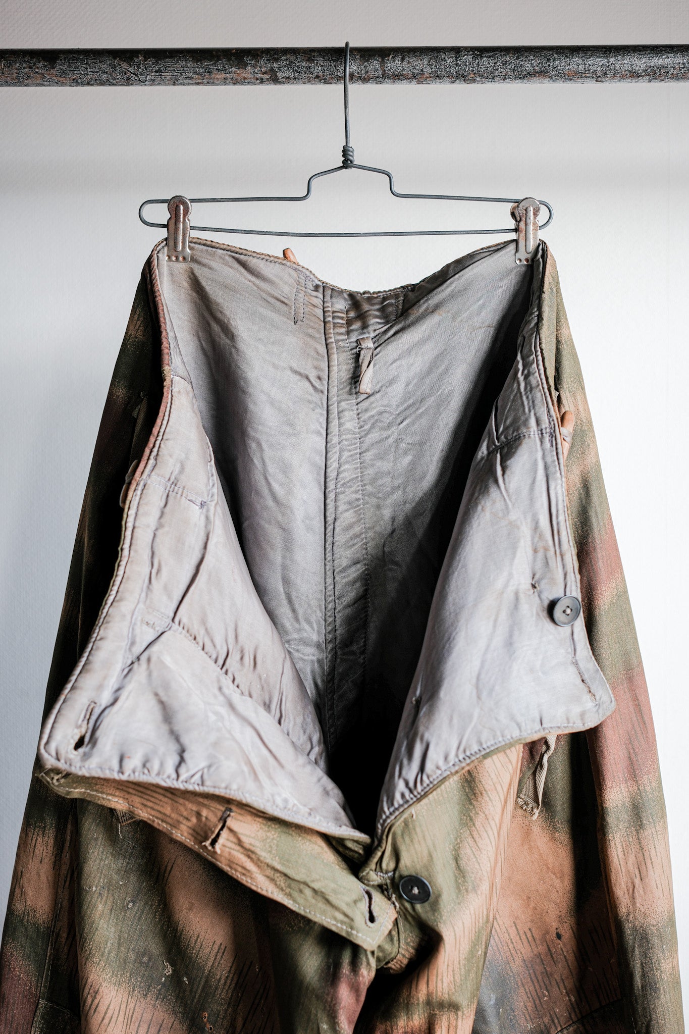 ［~40's］WWⅡ German Army Sumpftarnmuster 44 Camouflage 43 Pattern Winter Trousers "Wehrmacht"